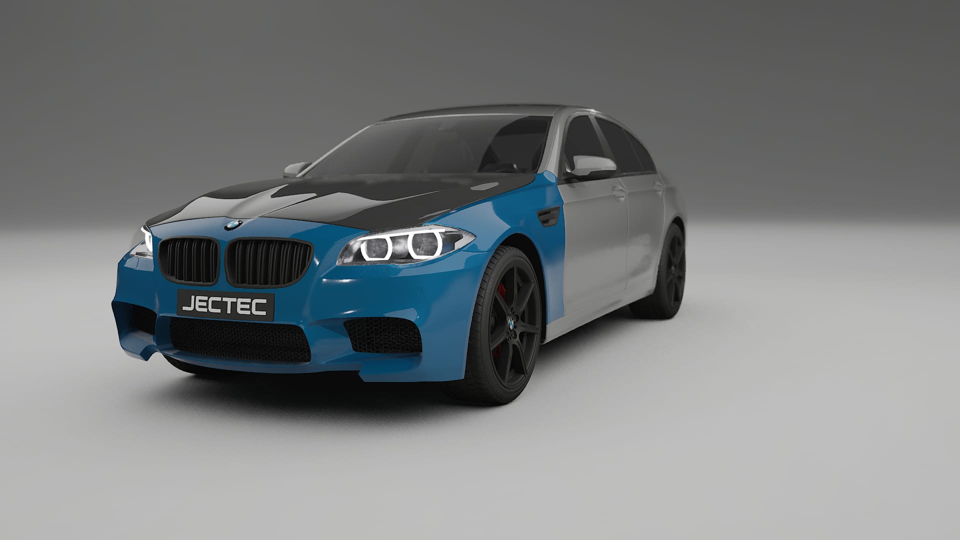 Maalinsuojakalvo BMW M5 F10 | CrystalGuard Etupuskuri-Pakkaus hiilikuitu-konepellillä