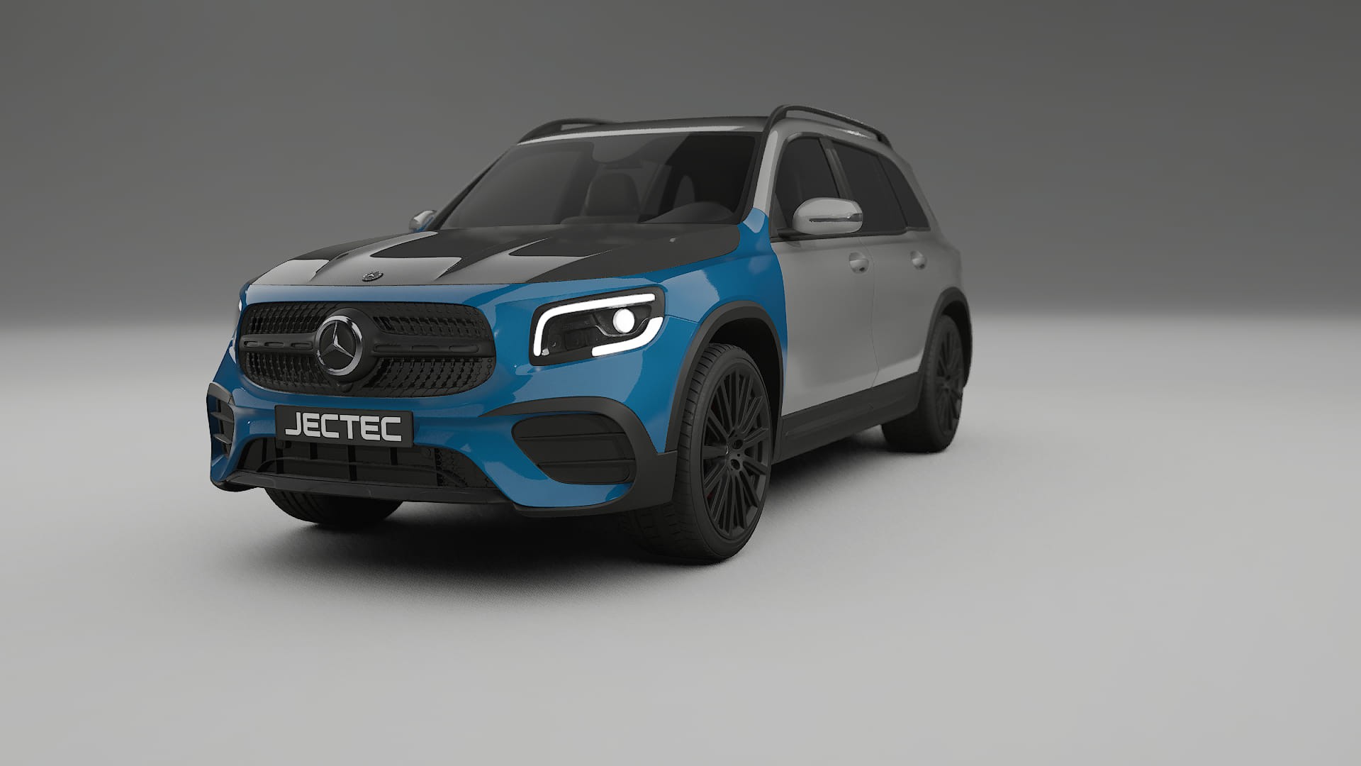 Maalinsuojakalvo Mercedes AMG GLB | CrystalGuard Etupuskuri-Pakkaus hiilikuitu-konepellillä