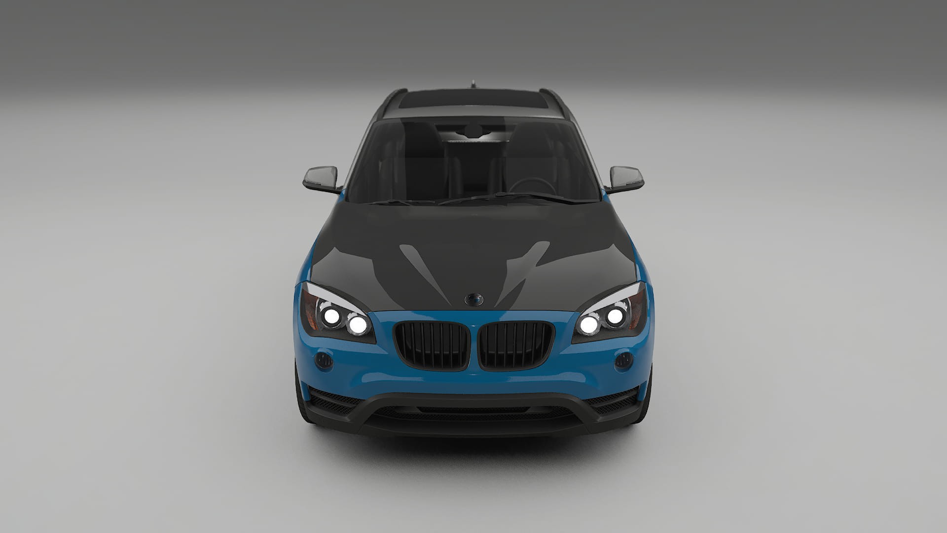 Maalinsuojakalvo BMW X1 E84 | CrystalGuard Etupuskuri-Pakkaus hiilikuitu-konepellillä