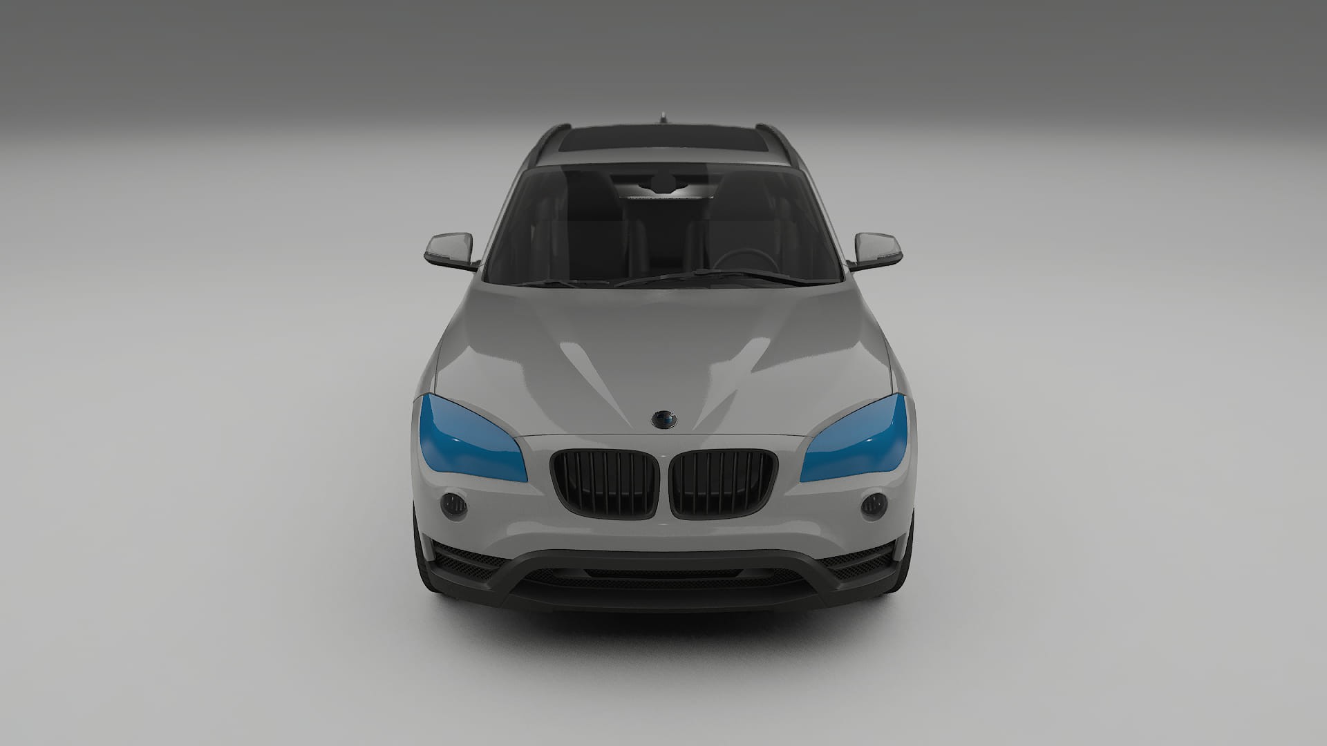 Maalinsuojakalvo BMW X1 E84 | CrystalGuard Etupuskuri-Pakkaus hiilikuitu-konepellillä