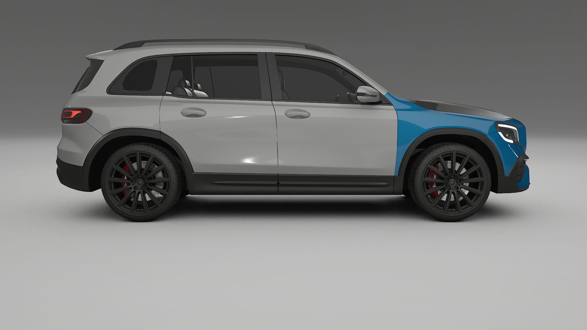 Maalinsuojakalvo Mercedes AMG GLB | CrystalGuard Etupuskuri-Pakkaus hiilikuitu-konepellillä