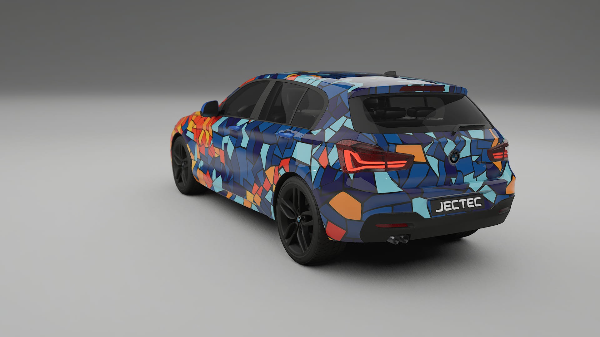 BMW 1 F20 facelift LCI BARCELONA – Suunniteltu Wrap PPF -sarja tulostettavasta polyuretaanikalvosta
