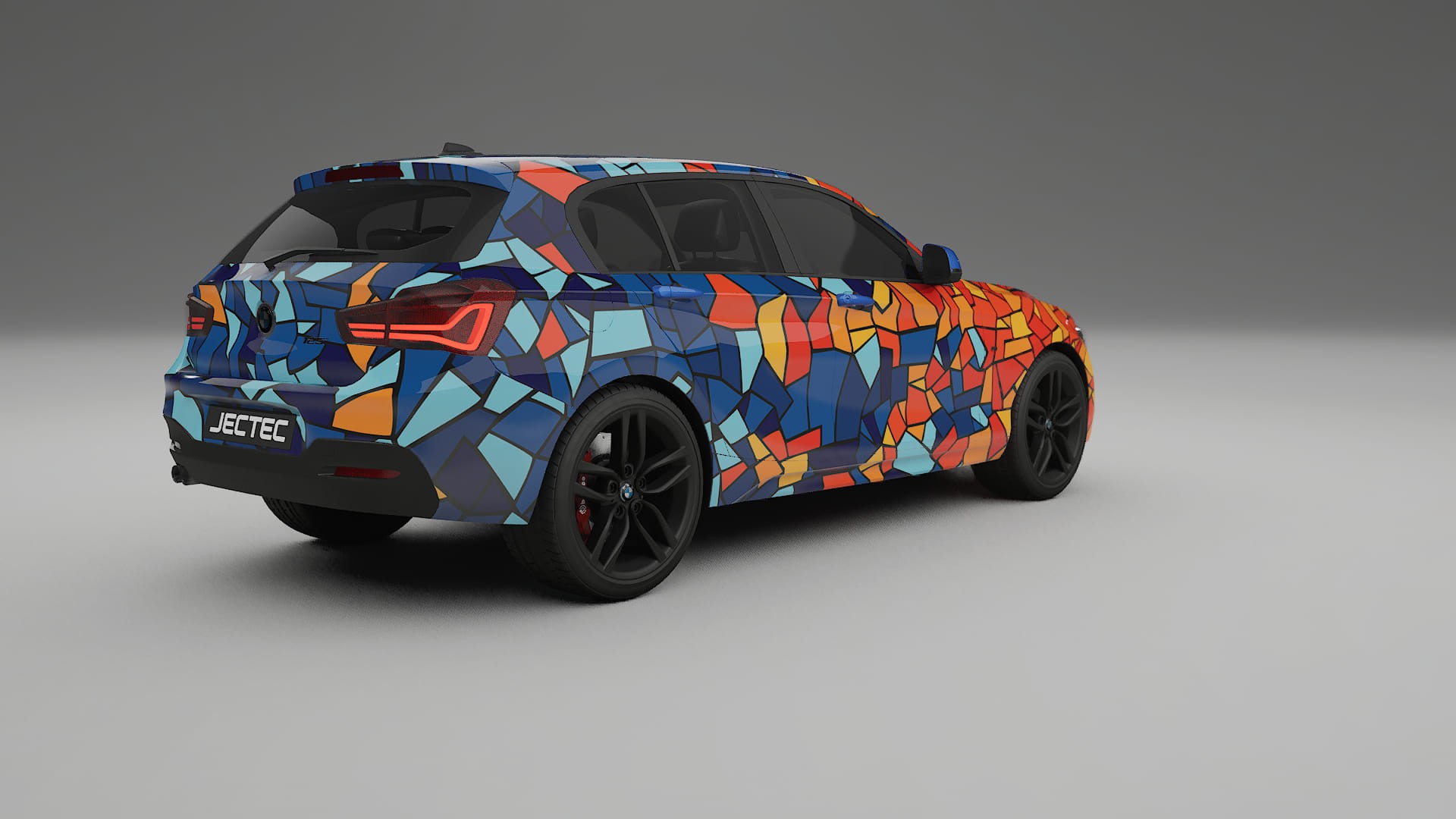 BMW 1 F20 facelift LCI BARCELONA – Suunniteltu Wrap PPF -sarja tulostettavasta polyuretaanikalvosta