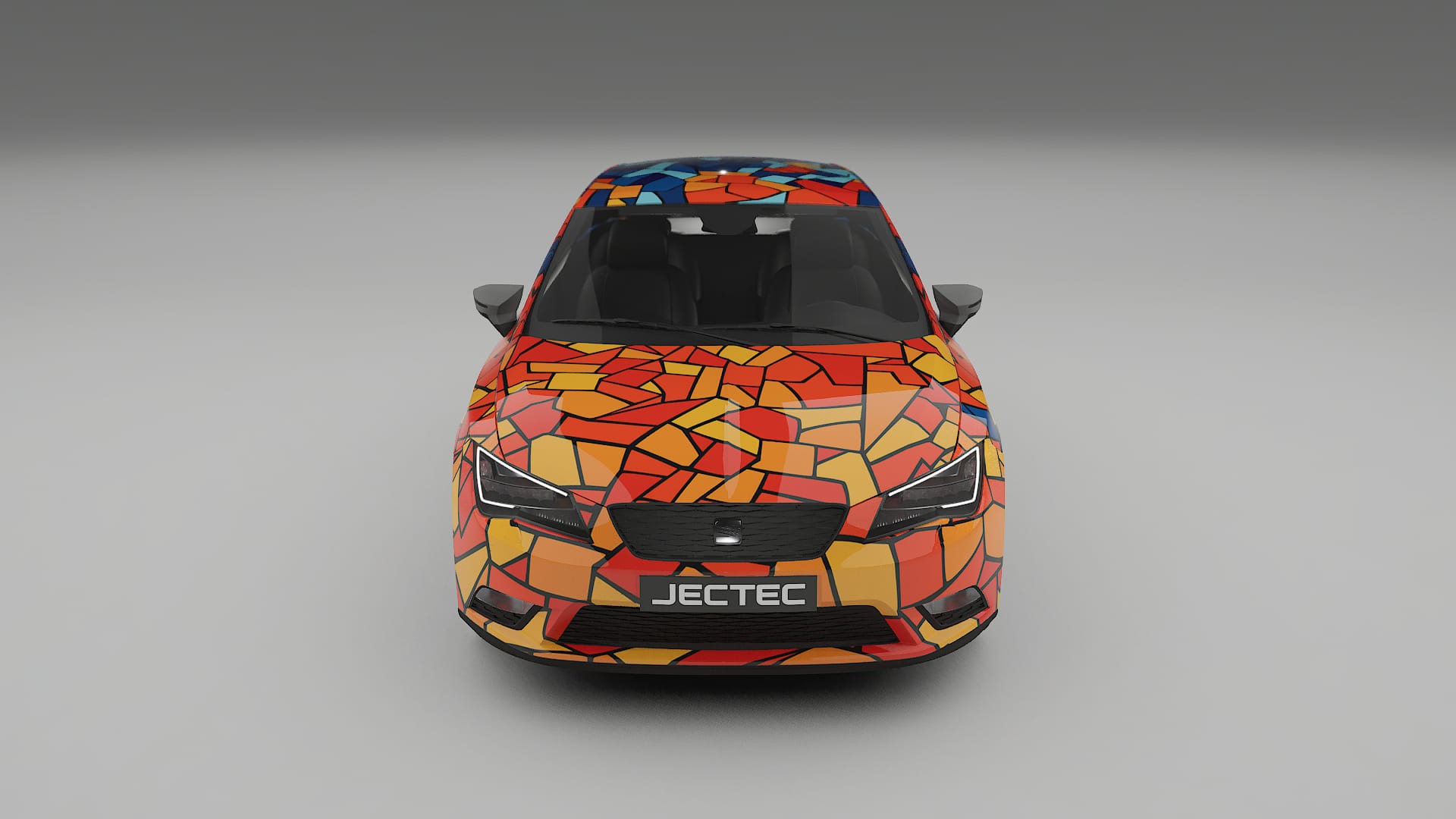 Seat Leon FR 5F BARCELONA – Suunniteltu Wrap PPF -sarja tulostettavasta polyuretaanikalvosta