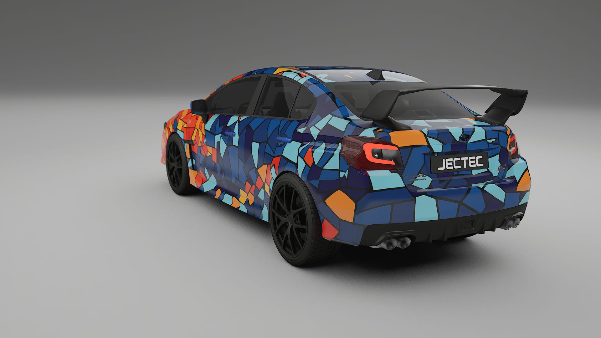Subaru Impreza WRX Sti VA prefacelift pre-LCI BARCELONA – Suunniteltu Wrap PPF -sarja tulostettavasta polyuretaanikalvosta