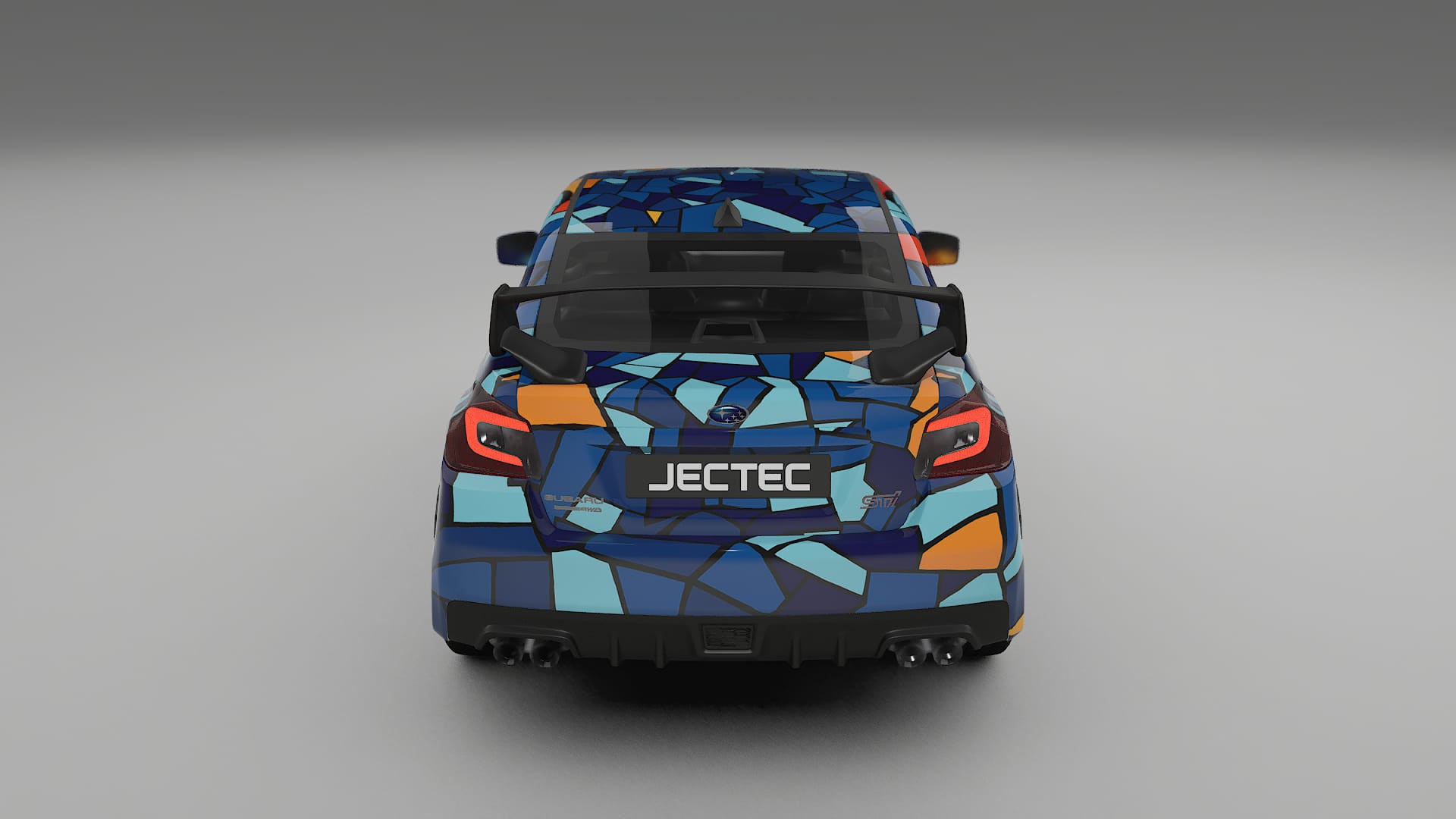 Subaru Impreza WRX Sti VA prefacelift pre-LCI BARCELONA – Suunniteltu Wrap PPF -sarja tulostettavasta polyuretaanikalvosta