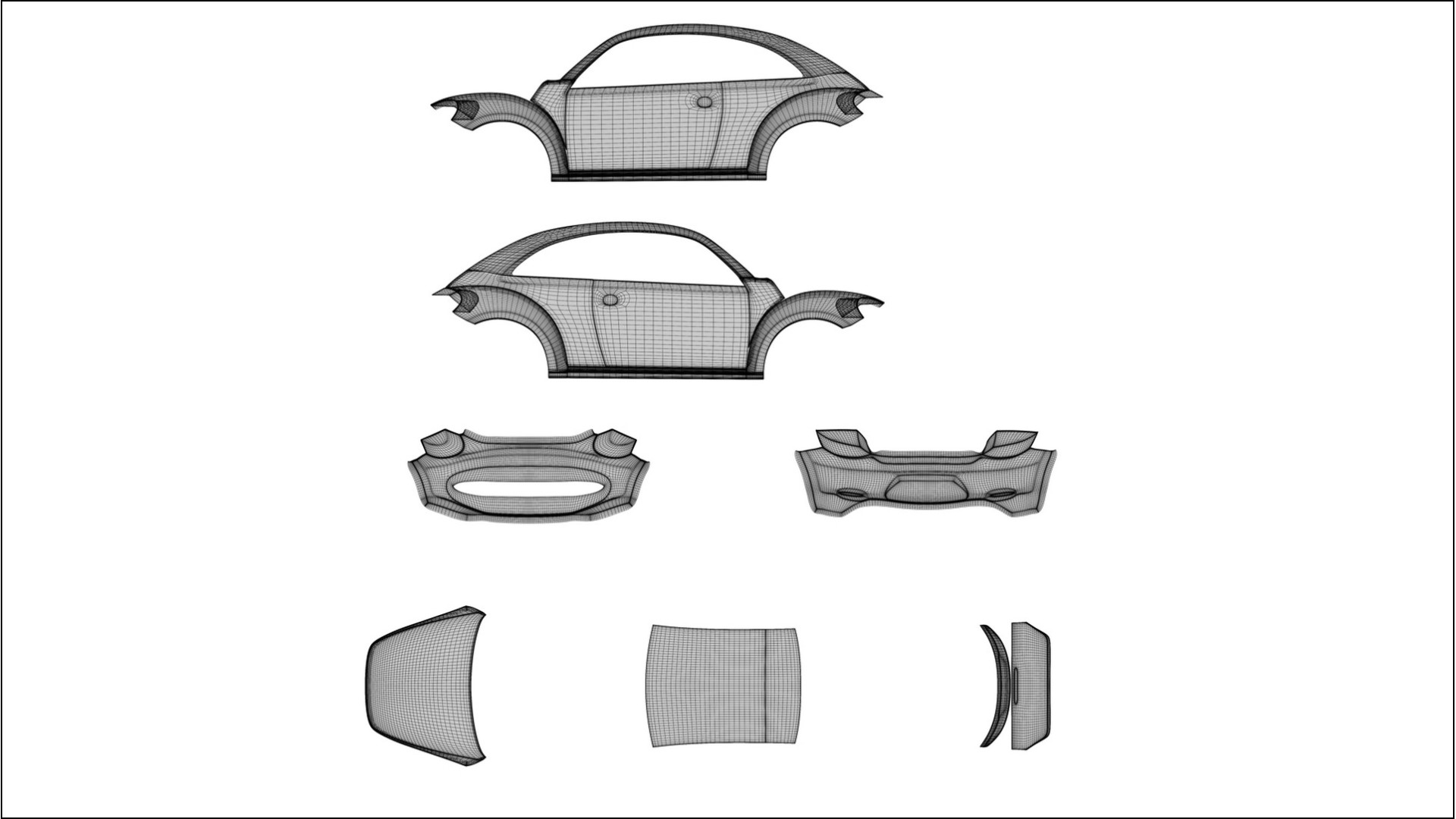 VW Beetle A5 prefacelift pre-LCI BARCELONA – Suunniteltu Wrap PPF -sarja tulostettavasta polyuretaanikalvosta