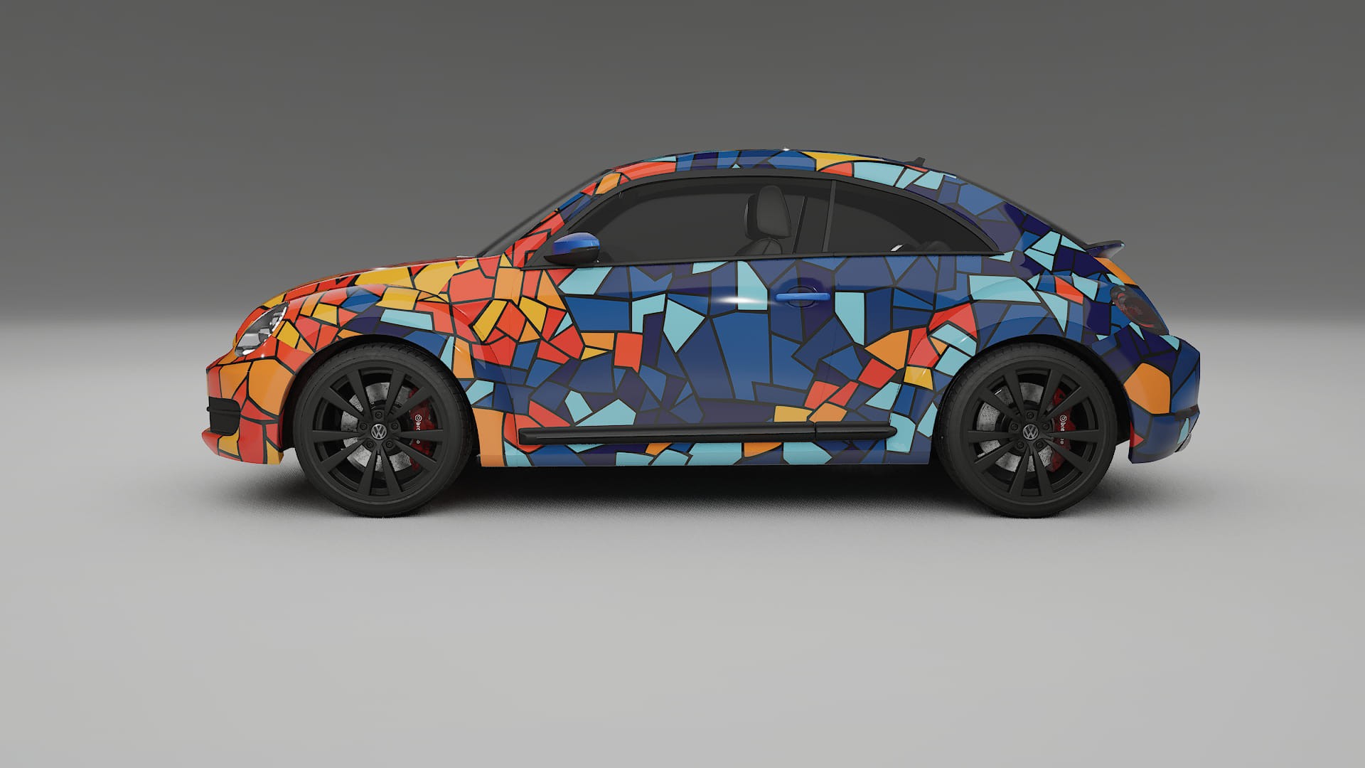 VW Beetle A5 prefacelift pre-LCI BARCELONA – Suunniteltu Wrap PPF -sarja tulostettavasta polyuretaanikalvosta