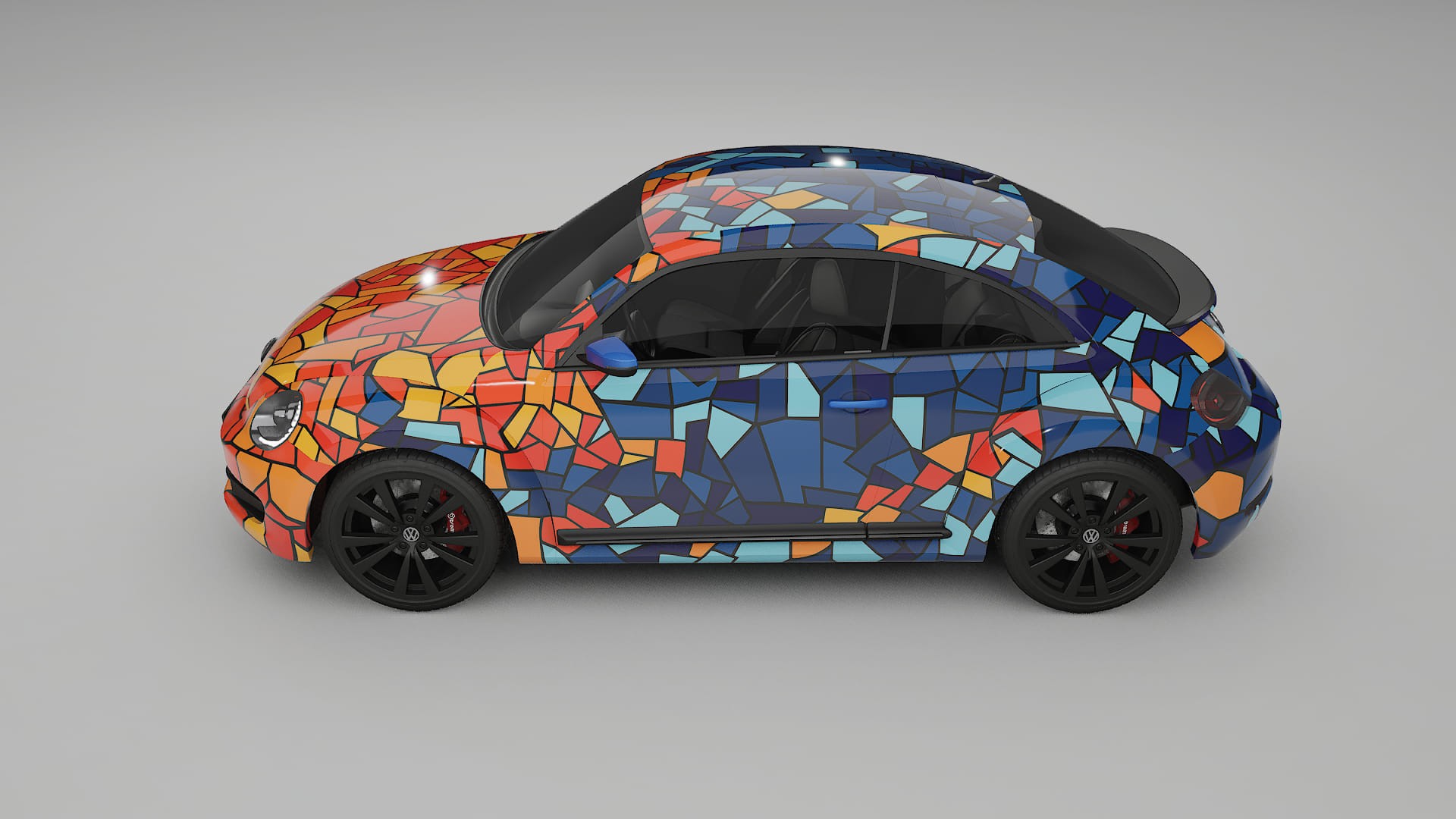 VW Beetle A5 prefacelift pre-LCI BARCELONA – Suunniteltu Wrap PPF -sarja tulostettavasta polyuretaanikalvosta