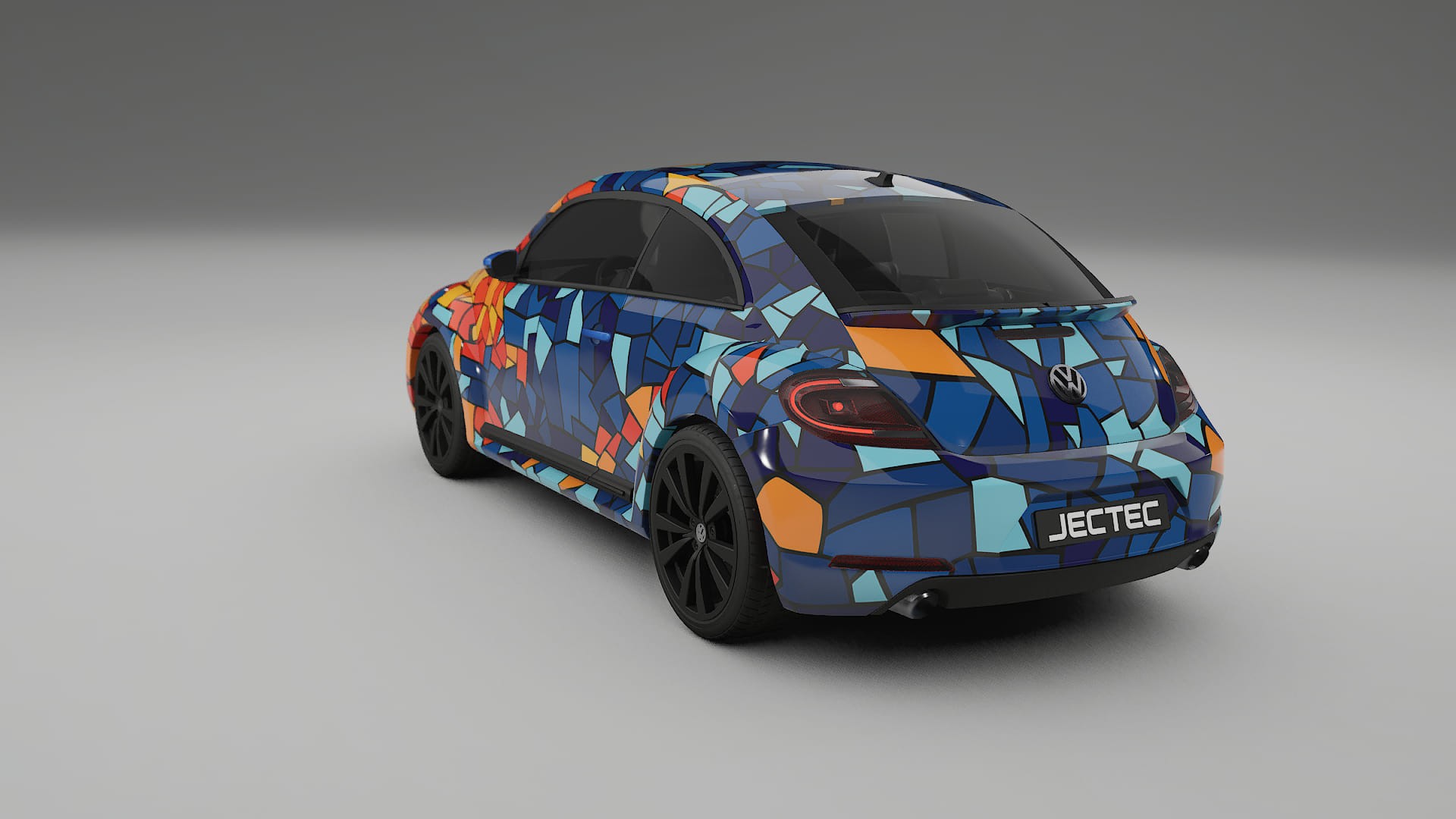 VW Beetle A5 prefacelift pre-LCI BARCELONA – Suunniteltu Wrap PPF -sarja tulostettavasta polyuretaanikalvosta