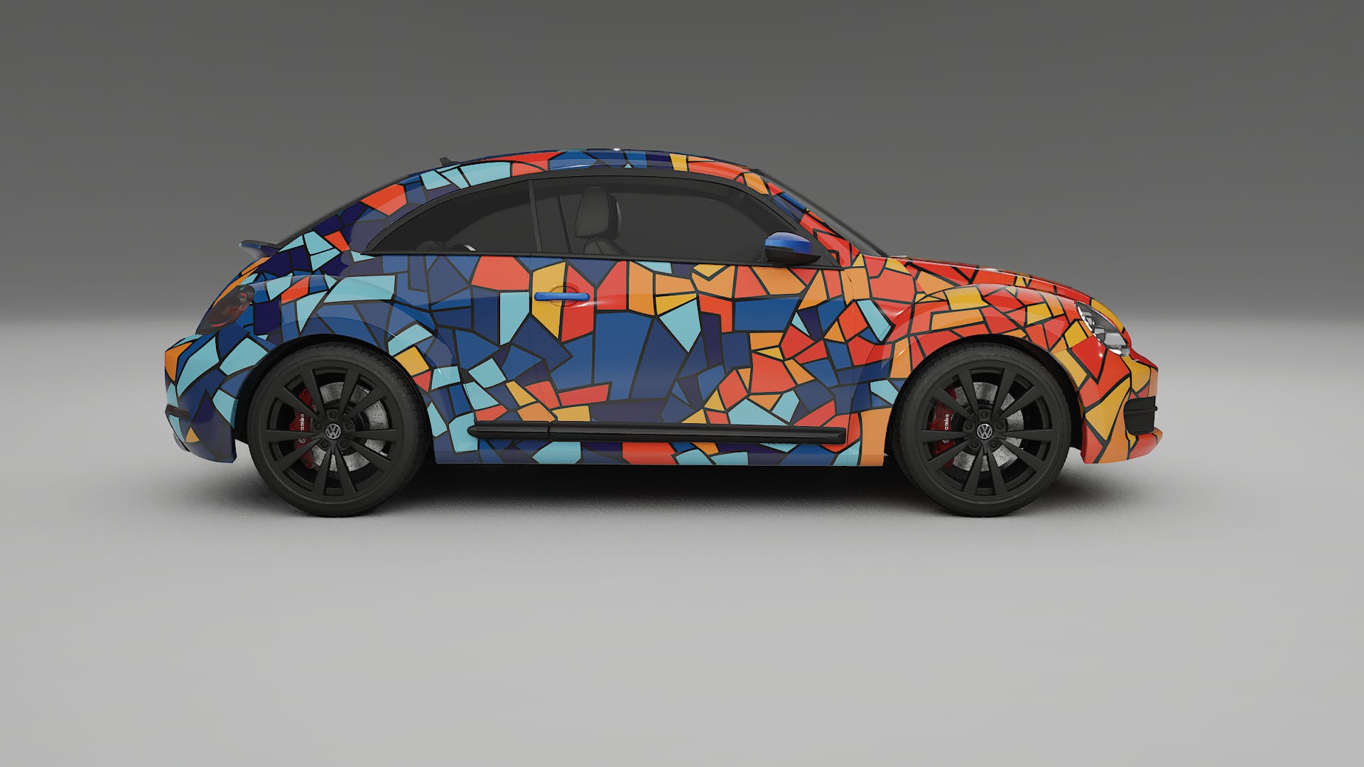 VW Beetle A5 prefacelift pre-LCI BARCELONA – Suunniteltu Wrap PPF -sarja tulostettavasta polyuretaanikalvosta