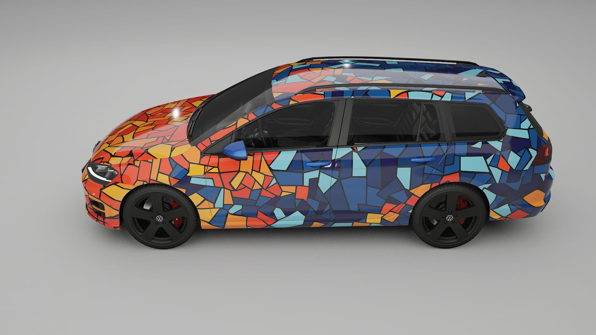 VW Golf Variant Mk7 BARCELONA – Suunniteltu Wrap PPF -sarja tulostettavasta polyuretaanikalvosta