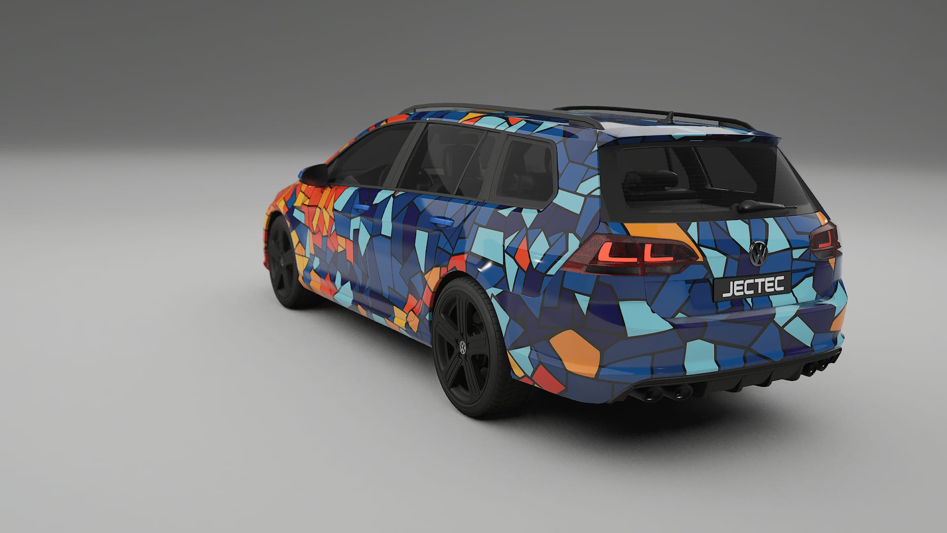 VW Golf Variant Mk7 BARCELONA – Suunniteltu Wrap PPF -sarja tulostettavasta polyuretaanikalvosta