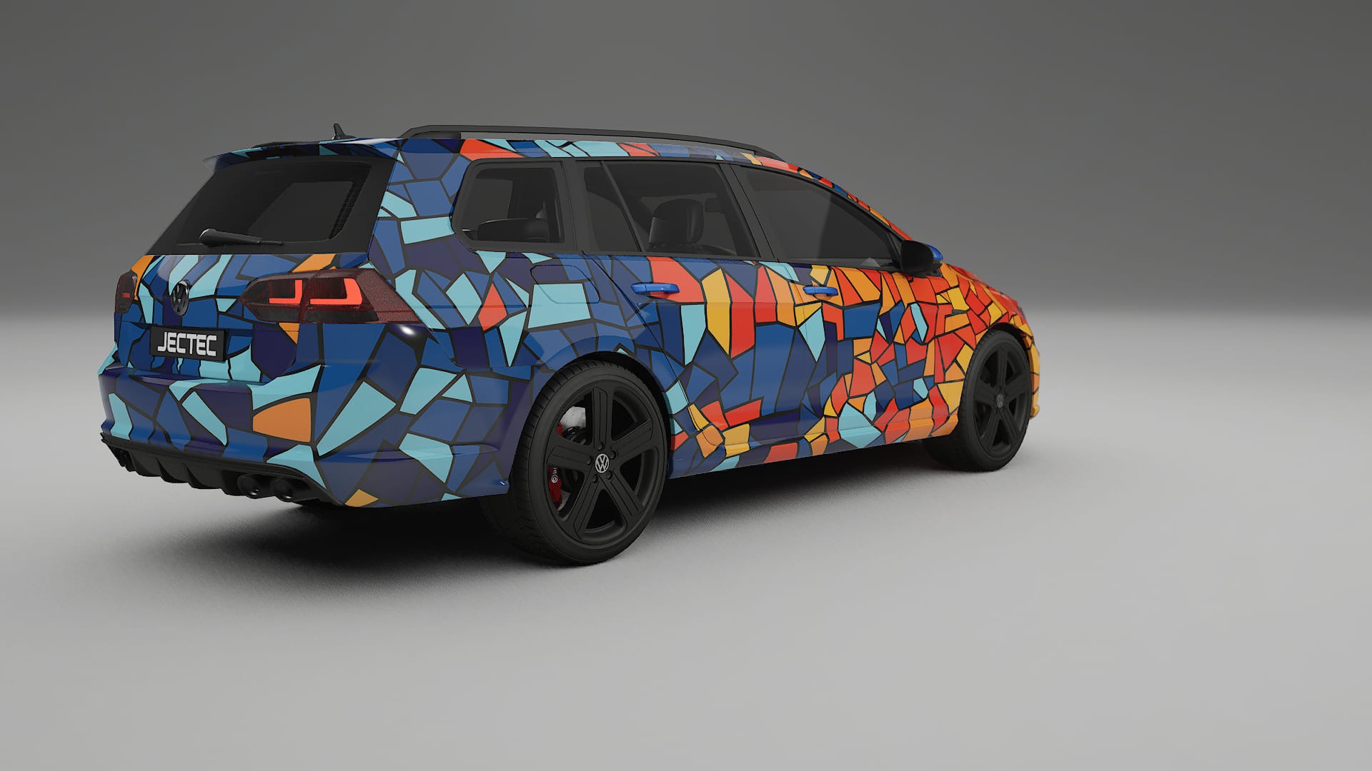 VW Golf Variant Mk7 BARCELONA – Suunniteltu Wrap PPF -sarja tulostettavasta polyuretaanikalvosta
