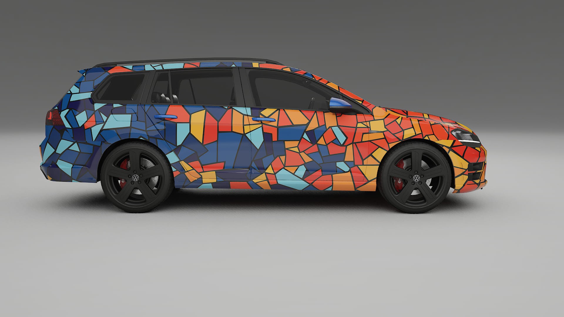VW Golf Variant Mk7 BARCELONA – Suunniteltu Wrap PPF -sarja tulostettavasta polyuretaanikalvosta