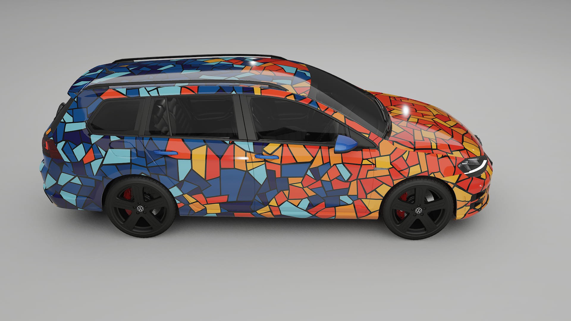VW Golf Variant Mk7 BARCELONA – Suunniteltu Wrap PPF -sarja tulostettavasta polyuretaanikalvosta
