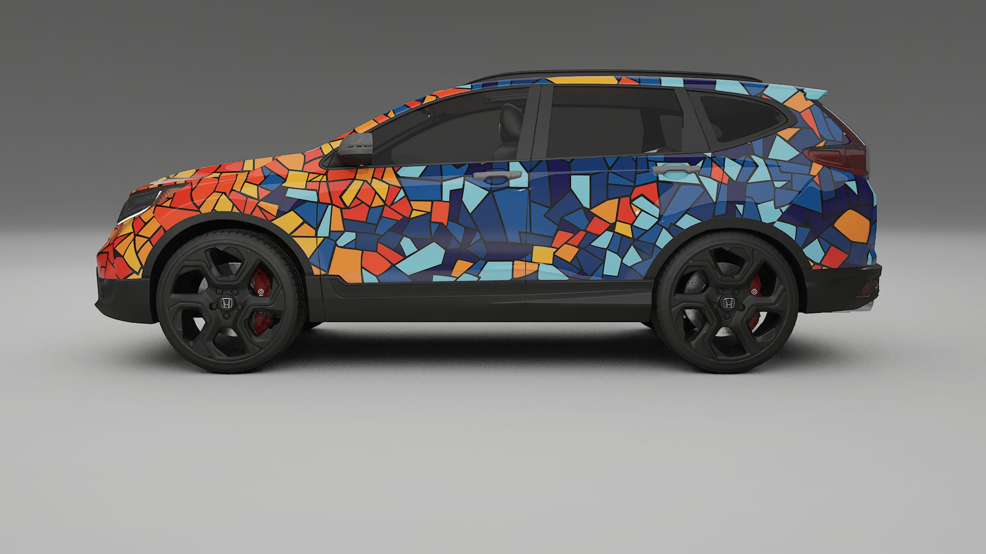 Honda CRV Touring prefacelift pre-LCI BARCELONA – Suunniteltu Wrap PPF -sarja tulostettavasta polyuretaanikalvosta