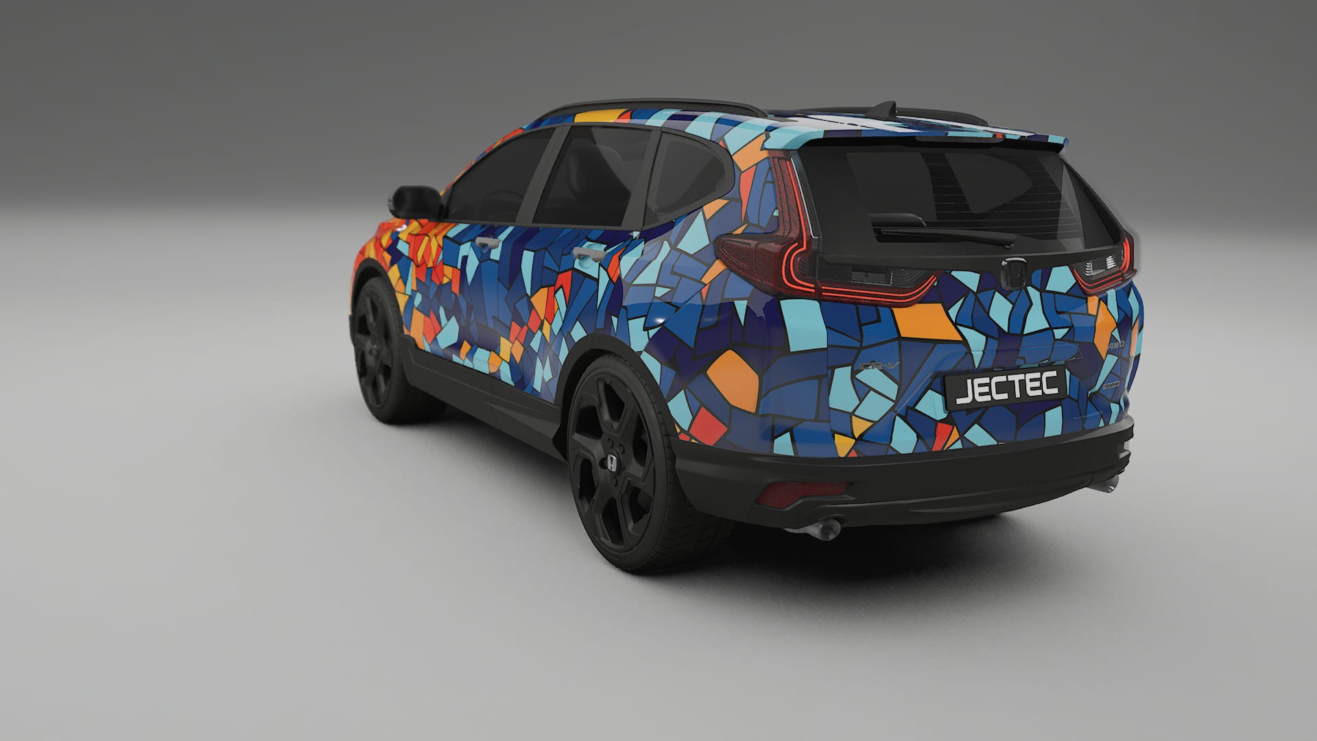 Honda CRV Touring prefacelift pre-LCI BARCELONA – Suunniteltu Wrap PPF -sarja tulostettavasta polyuretaanikalvosta