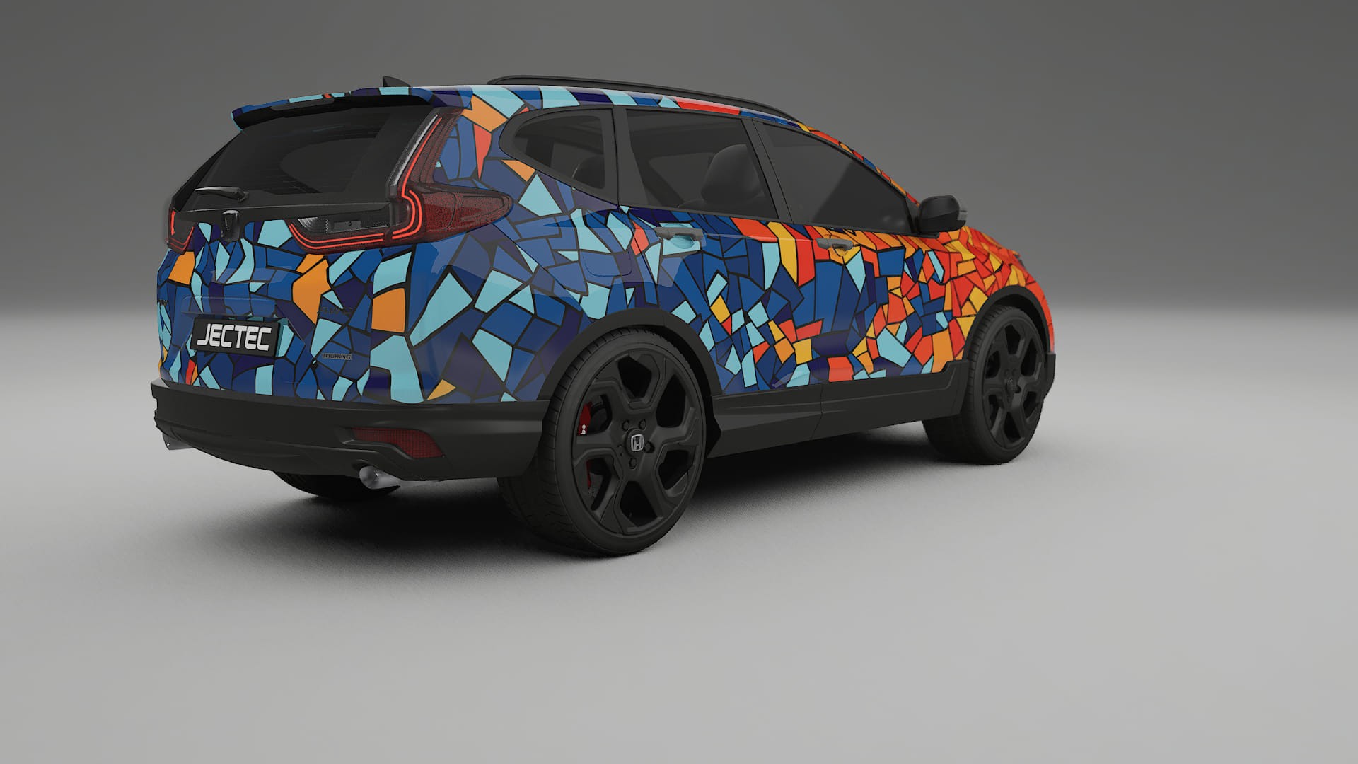 Honda CRV Touring prefacelift pre-LCI BARCELONA – Suunniteltu Wrap PPF -sarja tulostettavasta polyuretaanikalvosta