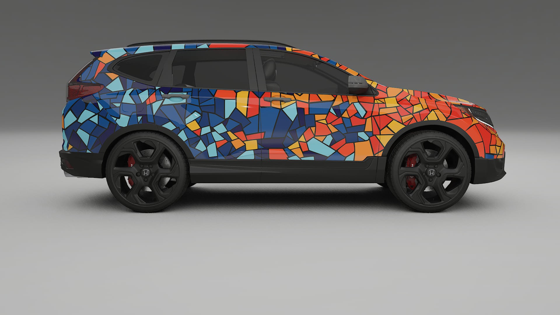 Honda CRV Touring prefacelift pre-LCI BARCELONA – Suunniteltu Wrap PPF -sarja tulostettavasta polyuretaanikalvosta
