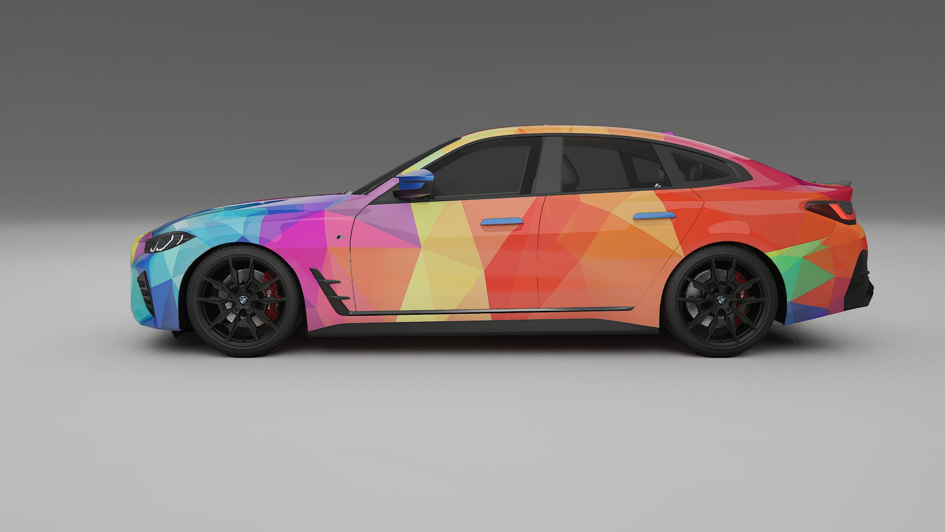 BMW I4 G26 M-Package VECTOR VIBE – Suunniteltu Wrap PPF -sarja tulostettavasta polyuretaanikalvosta