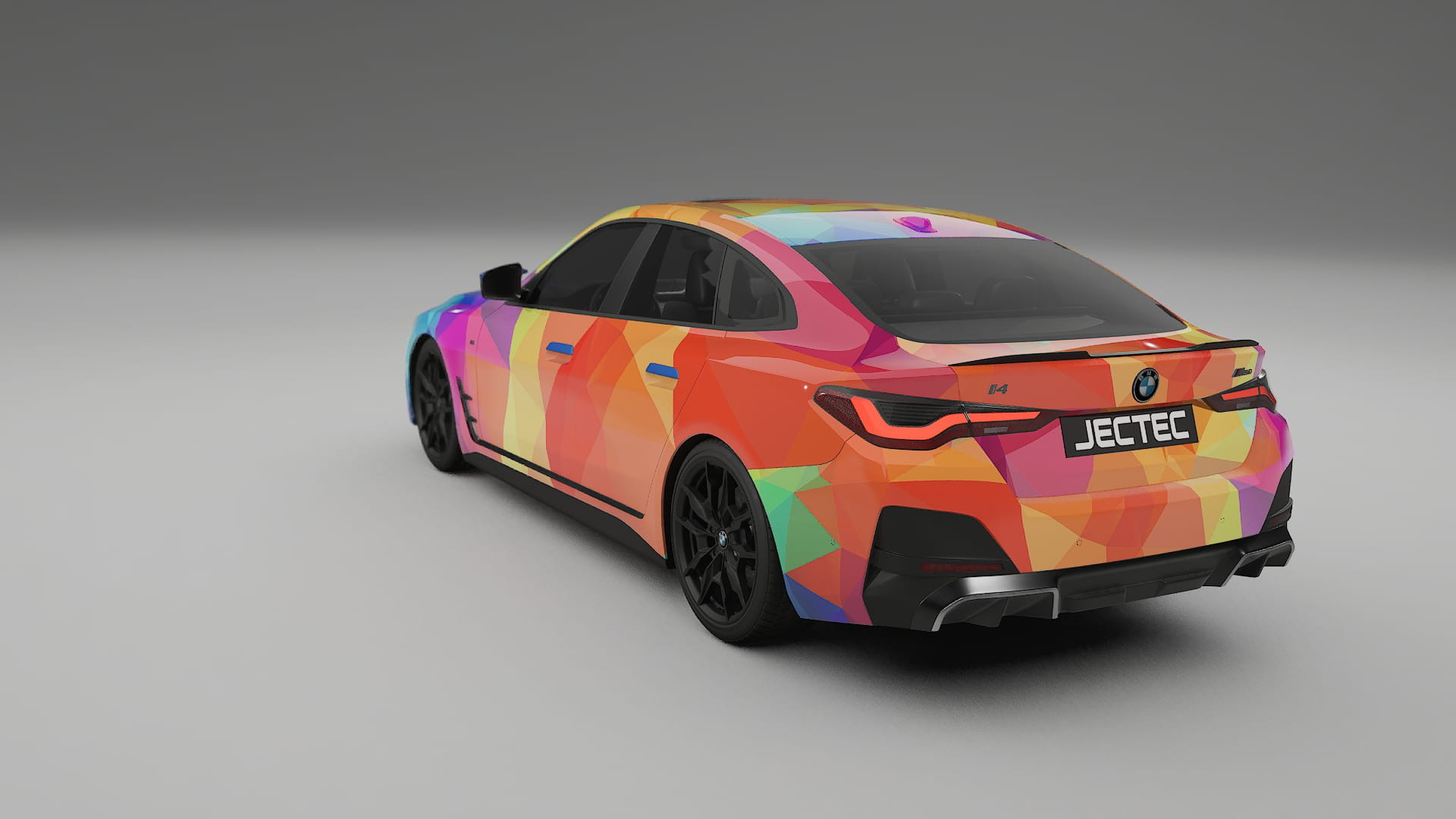 BMW I4 G26 M-Package VECTOR VIBE – Suunniteltu Wrap PPF -sarja tulostettavasta polyuretaanikalvosta
