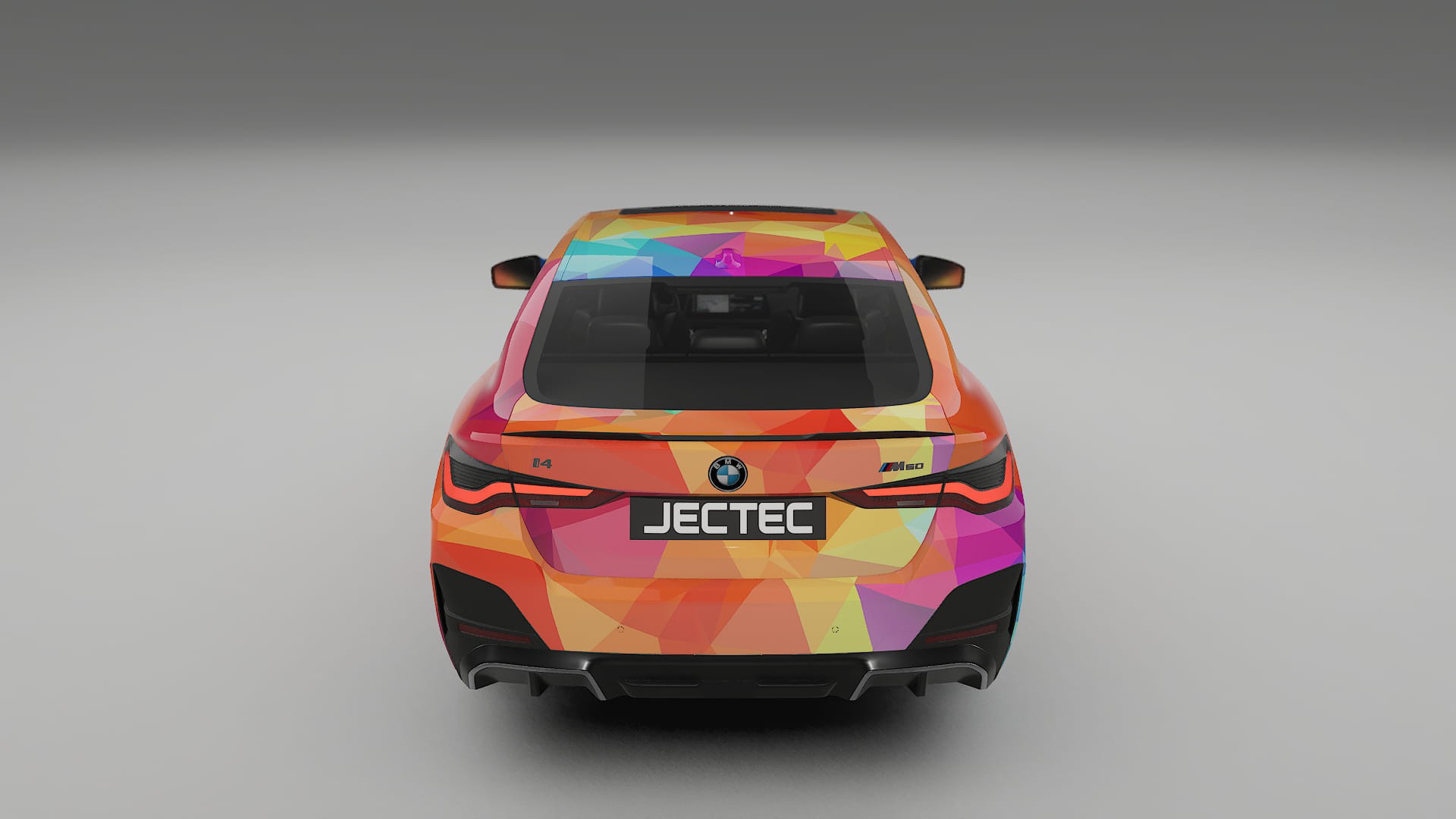 BMW I4 G26 M-Package VECTOR VIBE – Suunniteltu Wrap PPF -sarja tulostettavasta polyuretaanikalvosta