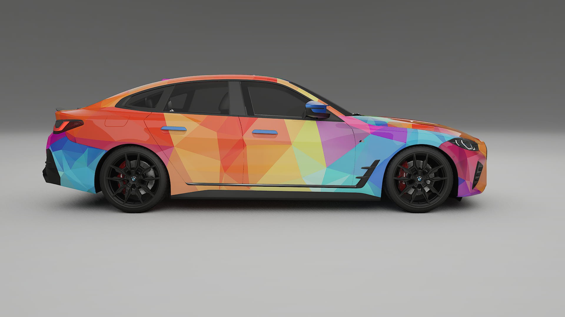 BMW I4 G26 M-Package VECTOR VIBE – Suunniteltu Wrap PPF -sarja tulostettavasta polyuretaanikalvosta