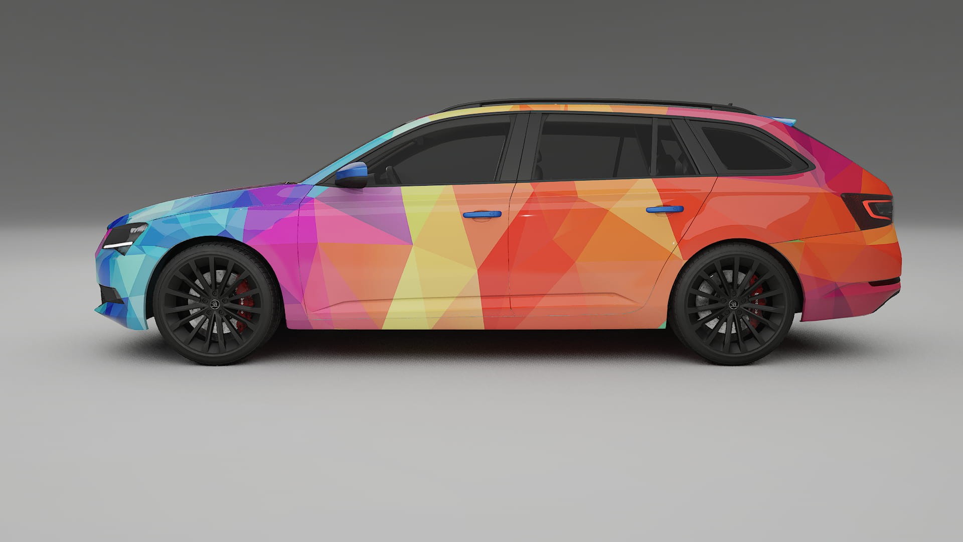 Škoda Superb B8 VECTOR VIBE – Suunniteltu Wrap PPF -sarja tulostettavasta polyuretaanikalvosta