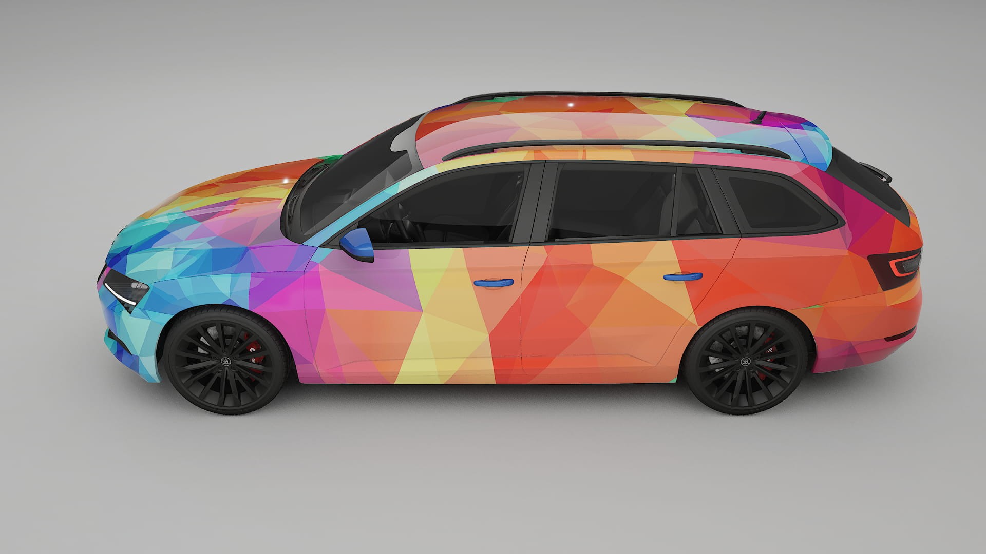 Škoda Superb B8 VECTOR VIBE – Suunniteltu Wrap PPF -sarja tulostettavasta polyuretaanikalvosta