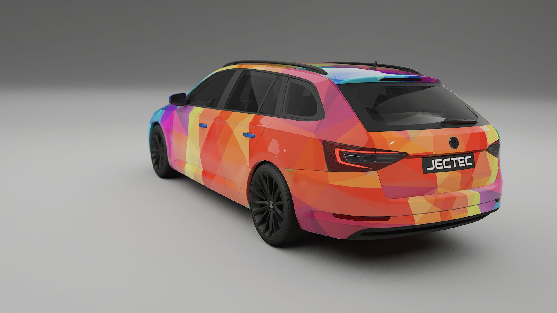 Škoda Superb B8 VECTOR VIBE – Suunniteltu Wrap PPF -sarja tulostettavasta polyuretaanikalvosta