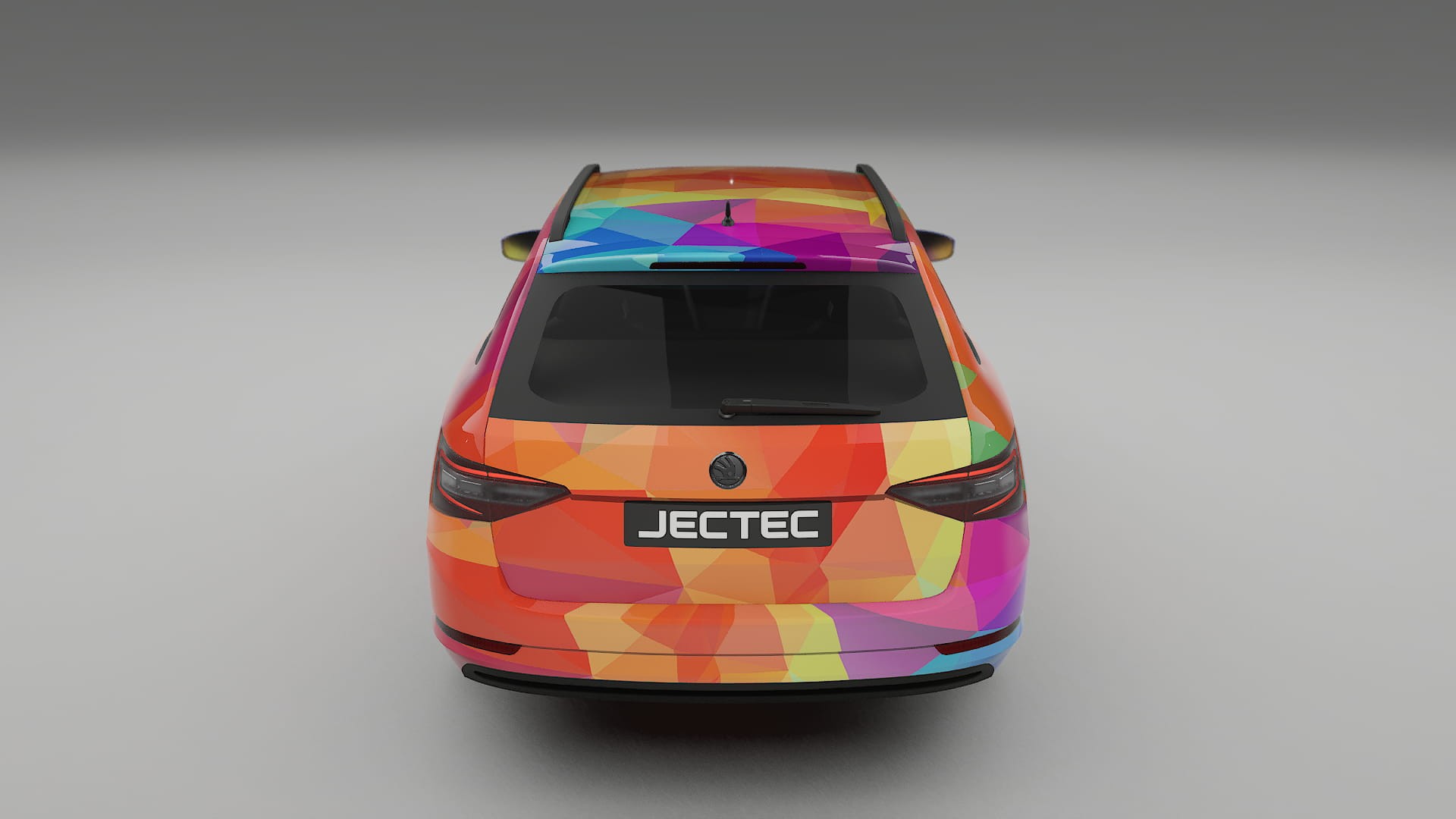 Škoda Superb B8 VECTOR VIBE – Suunniteltu Wrap PPF -sarja tulostettavasta polyuretaanikalvosta