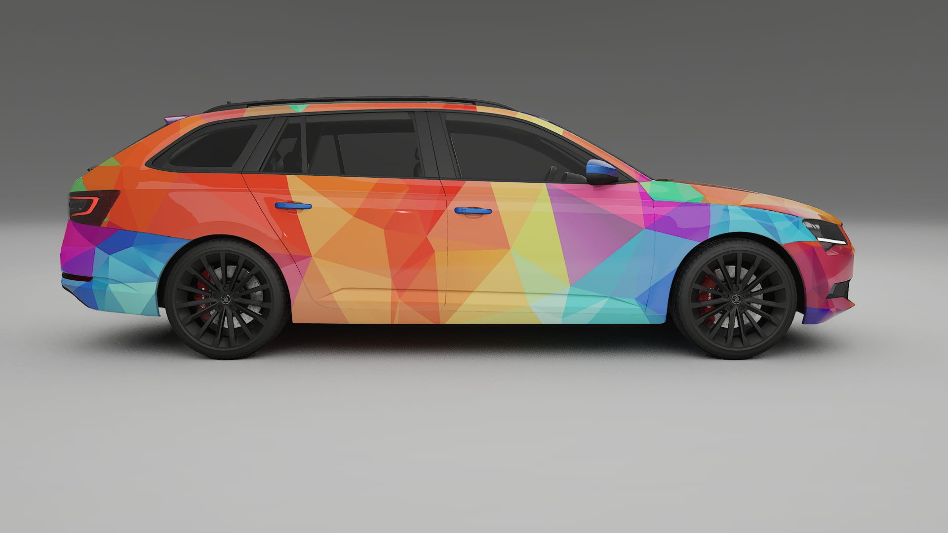 Škoda Superb B8 VECTOR VIBE – Suunniteltu Wrap PPF -sarja tulostettavasta polyuretaanikalvosta