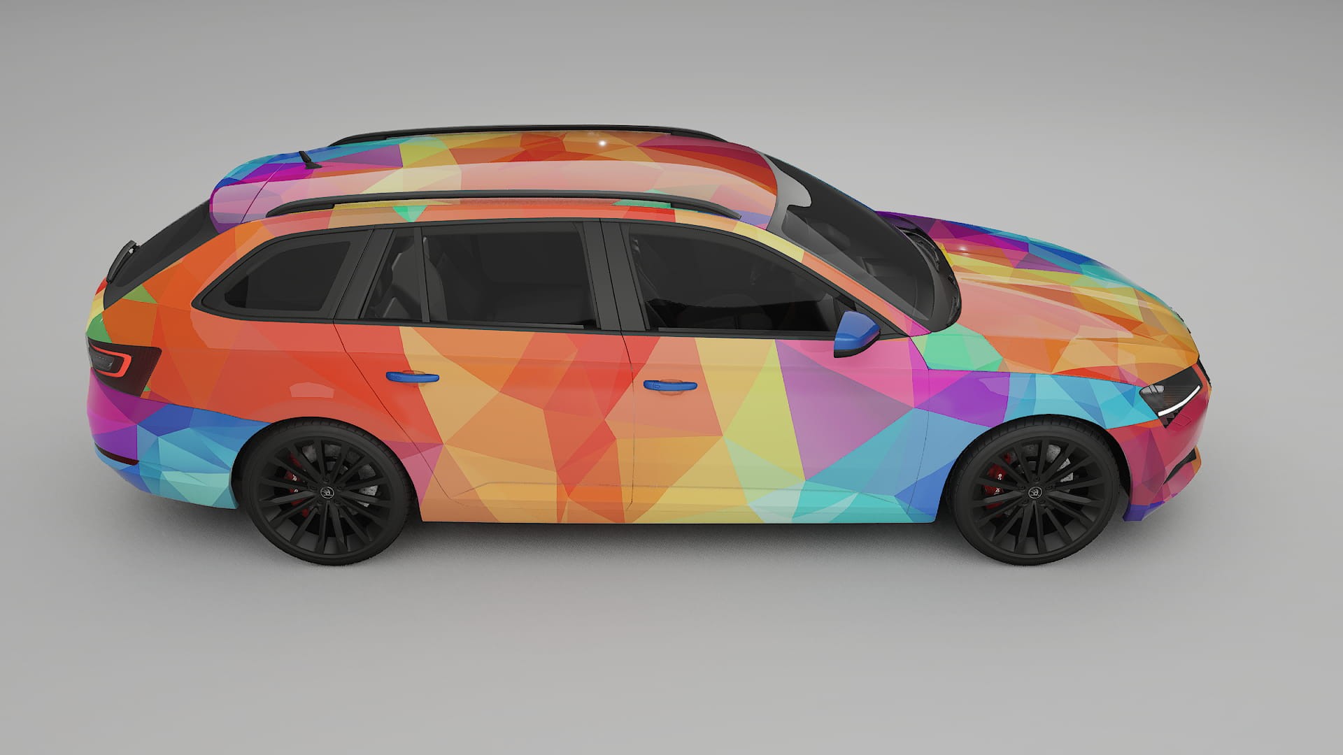Škoda Superb B8 VECTOR VIBE – Suunniteltu Wrap PPF -sarja tulostettavasta polyuretaanikalvosta