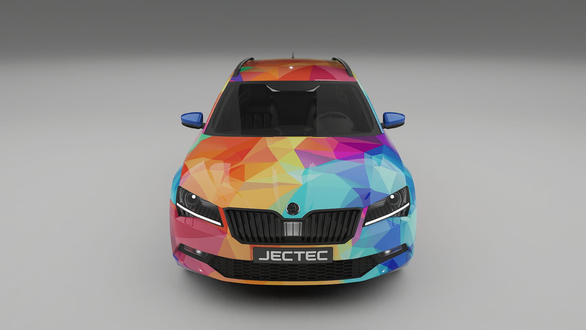 Škoda Superb B8 VECTOR VIBE – Suunniteltu Wrap PPF -sarja tulostettavasta polyuretaanikalvosta