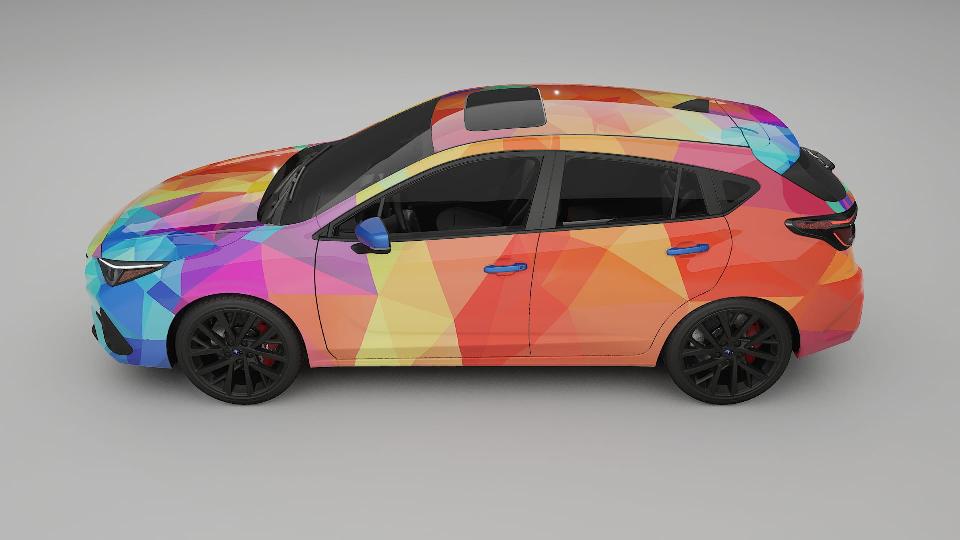 Subaru Impreza GU VECTOR VIBE – Suunniteltu Wrap PPF -sarja tulostettavasta polyuretaanikalvosta