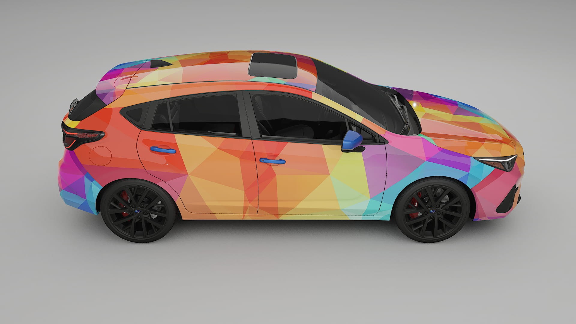 Subaru Impreza GU VECTOR VIBE – Suunniteltu Wrap PPF -sarja tulostettavasta polyuretaanikalvosta