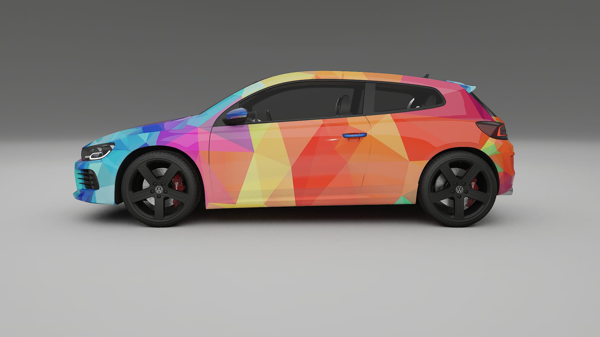VW Scirocco R III VECTOR VIBE – Suunniteltu Wrap PPF -sarja tulostettavasta polyuretaanikalvosta