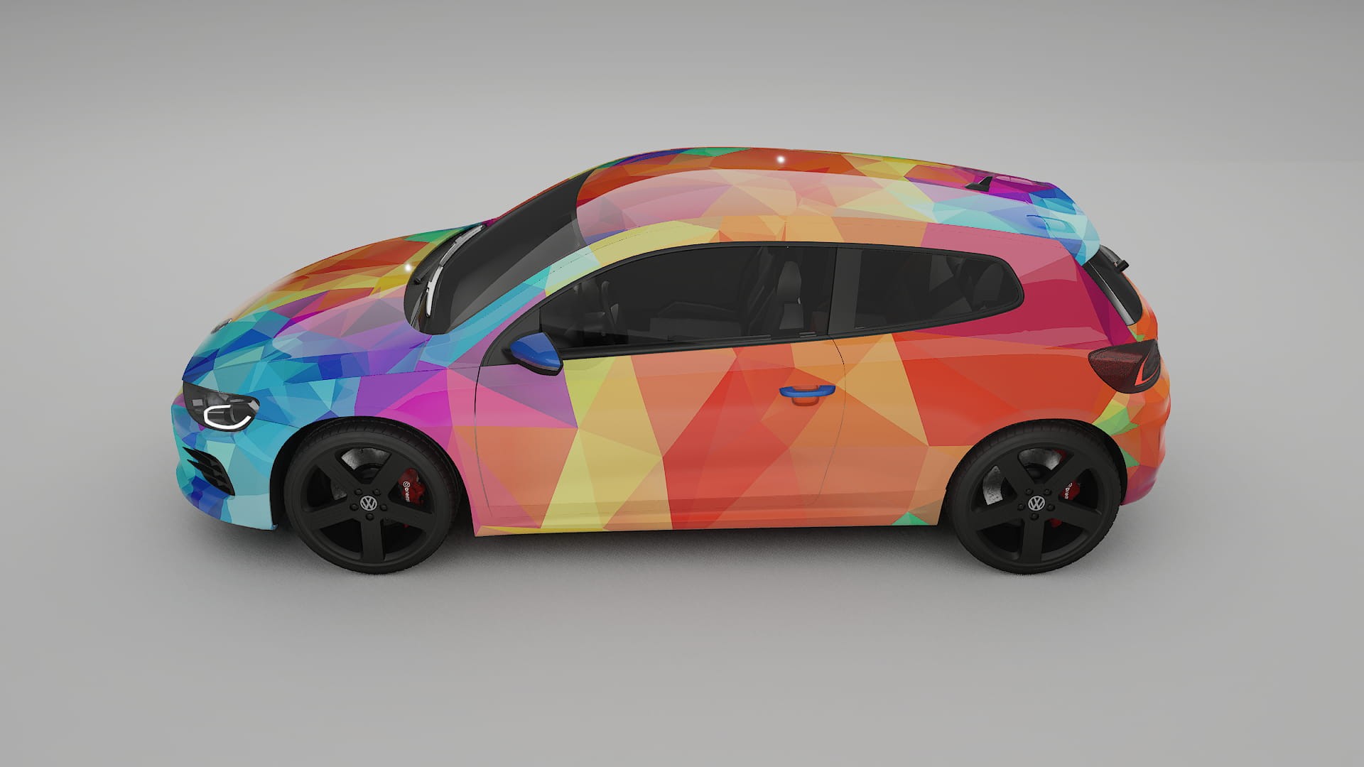 VW Scirocco R III VECTOR VIBE – Suunniteltu Wrap PPF -sarja tulostettavasta polyuretaanikalvosta