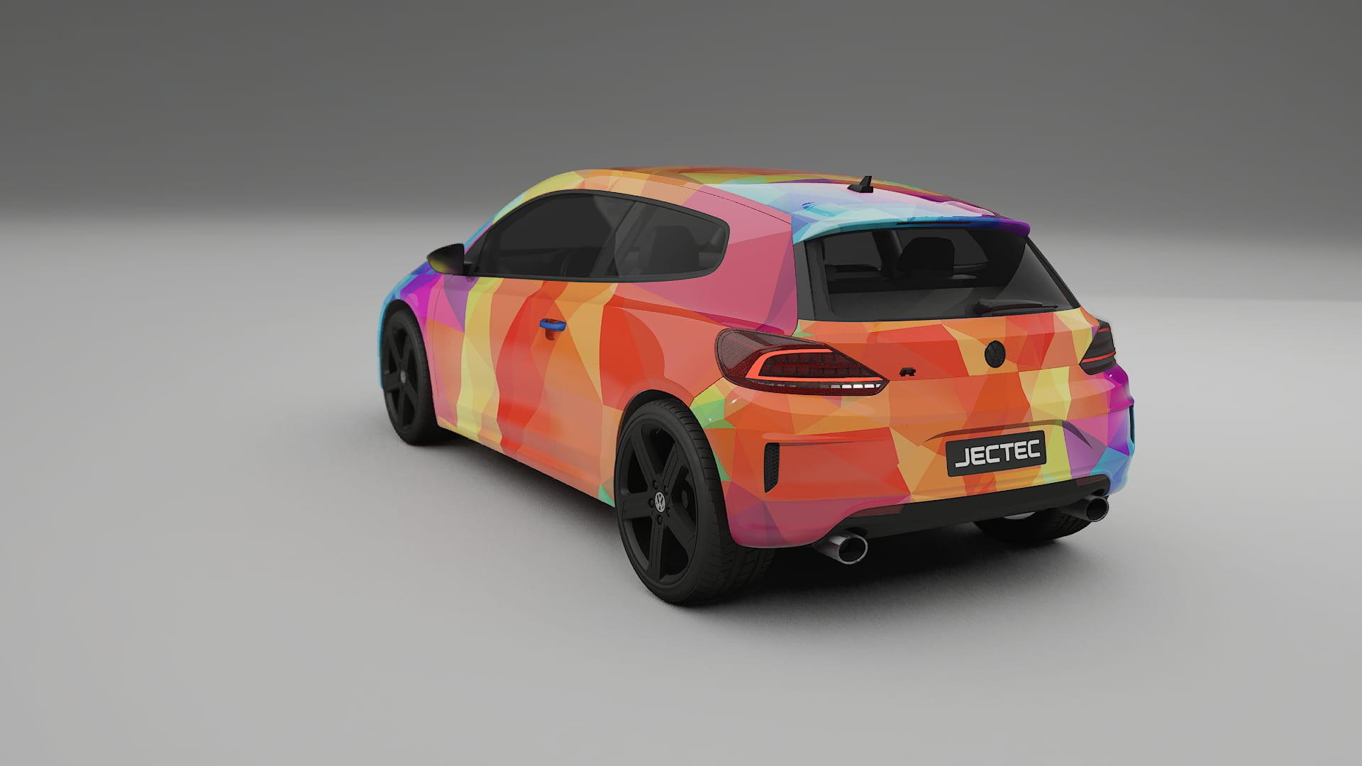 VW Scirocco R III VECTOR VIBE – Suunniteltu Wrap PPF -sarja tulostettavasta polyuretaanikalvosta