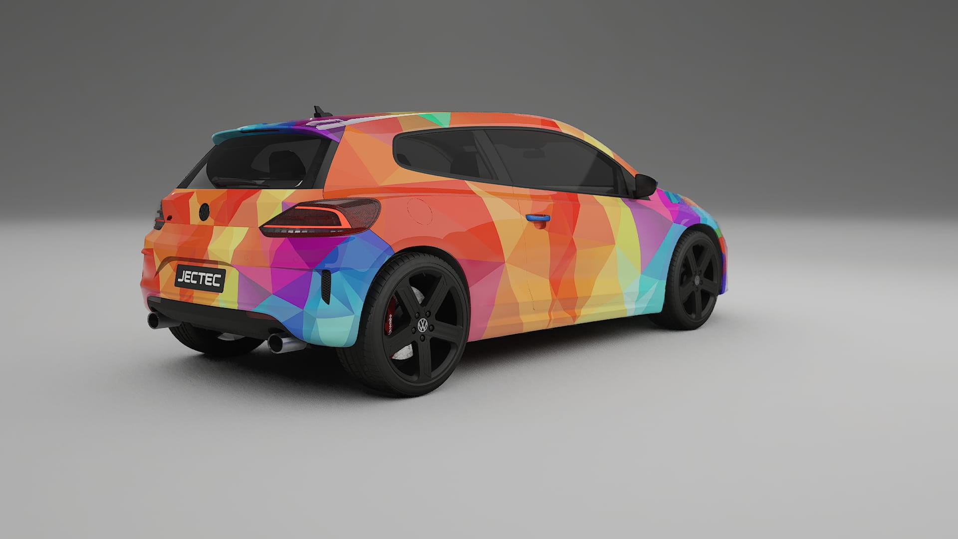 VW Scirocco R III VECTOR VIBE – Suunniteltu Wrap PPF -sarja tulostettavasta polyuretaanikalvosta