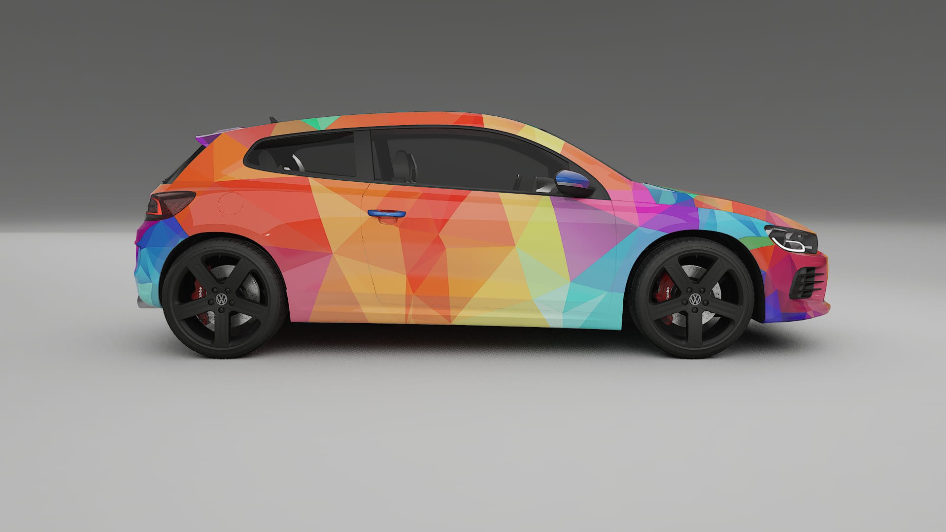 VW Scirocco R III VECTOR VIBE – Suunniteltu Wrap PPF -sarja tulostettavasta polyuretaanikalvosta