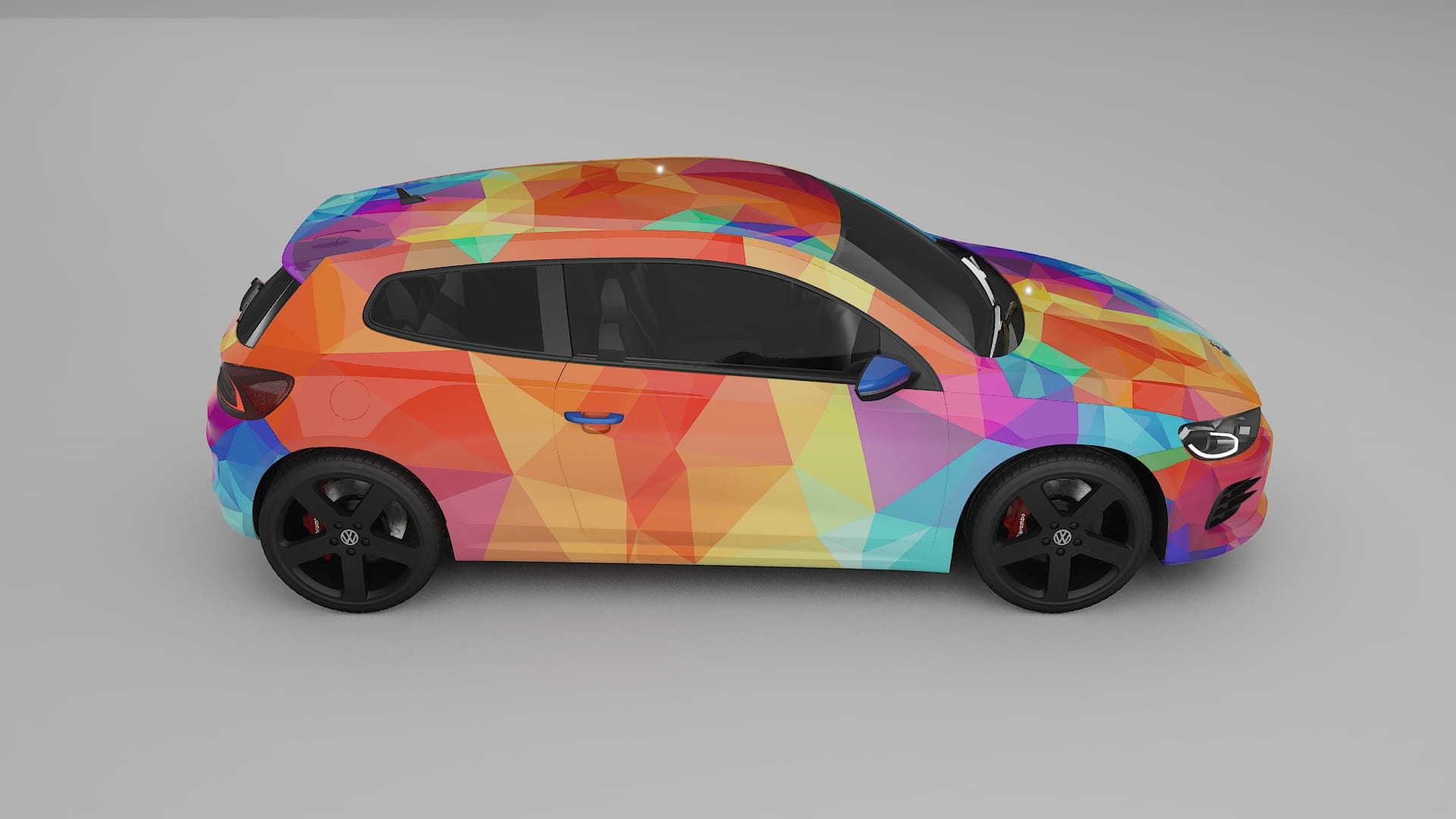 VW Scirocco R III VECTOR VIBE – Suunniteltu Wrap PPF -sarja tulostettavasta polyuretaanikalvosta