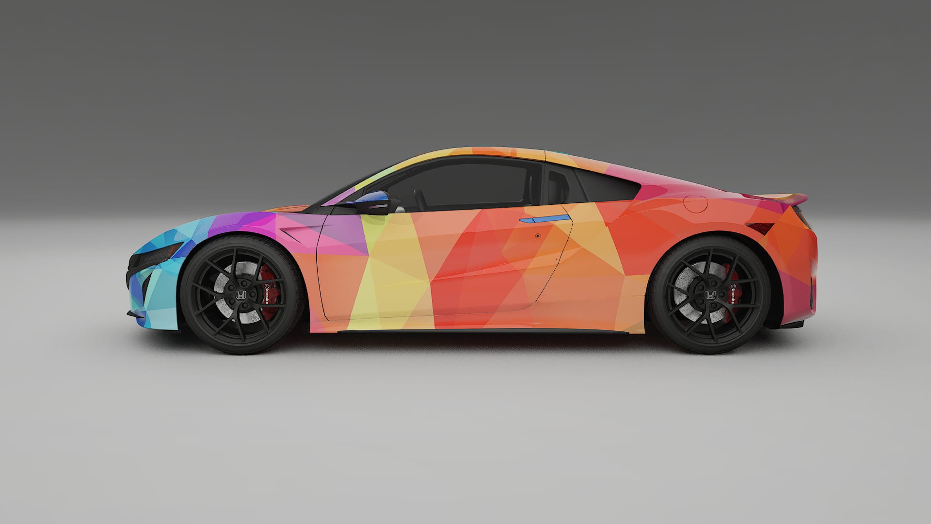 Honda NSX prefacelift pre-LCI VECTOR VIBE – Suunniteltu Wrap PPF -sarja tulostettavasta polyuretaanikalvosta