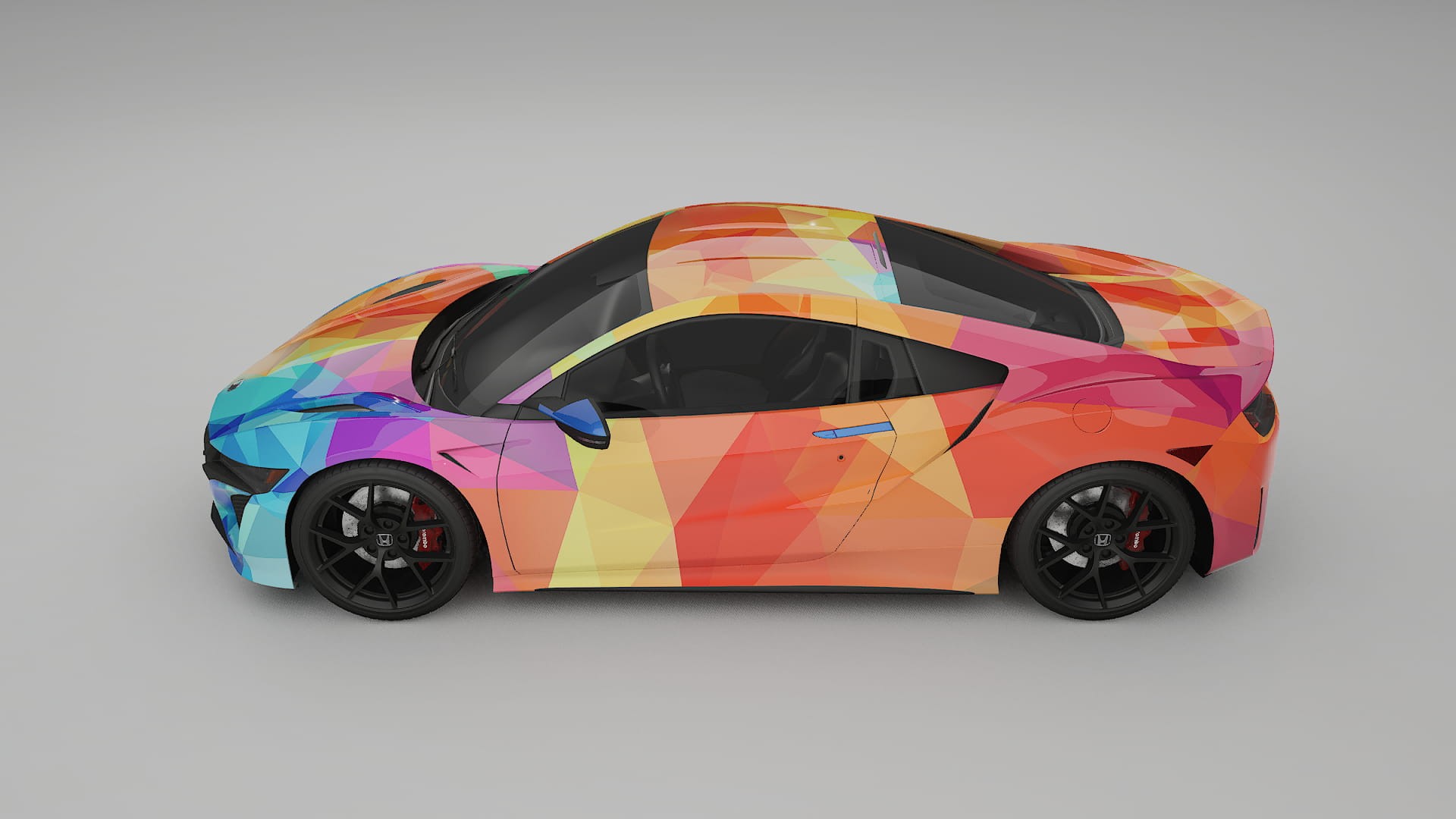Honda NSX prefacelift pre-LCI VECTOR VIBE – Suunniteltu Wrap PPF -sarja tulostettavasta polyuretaanikalvosta