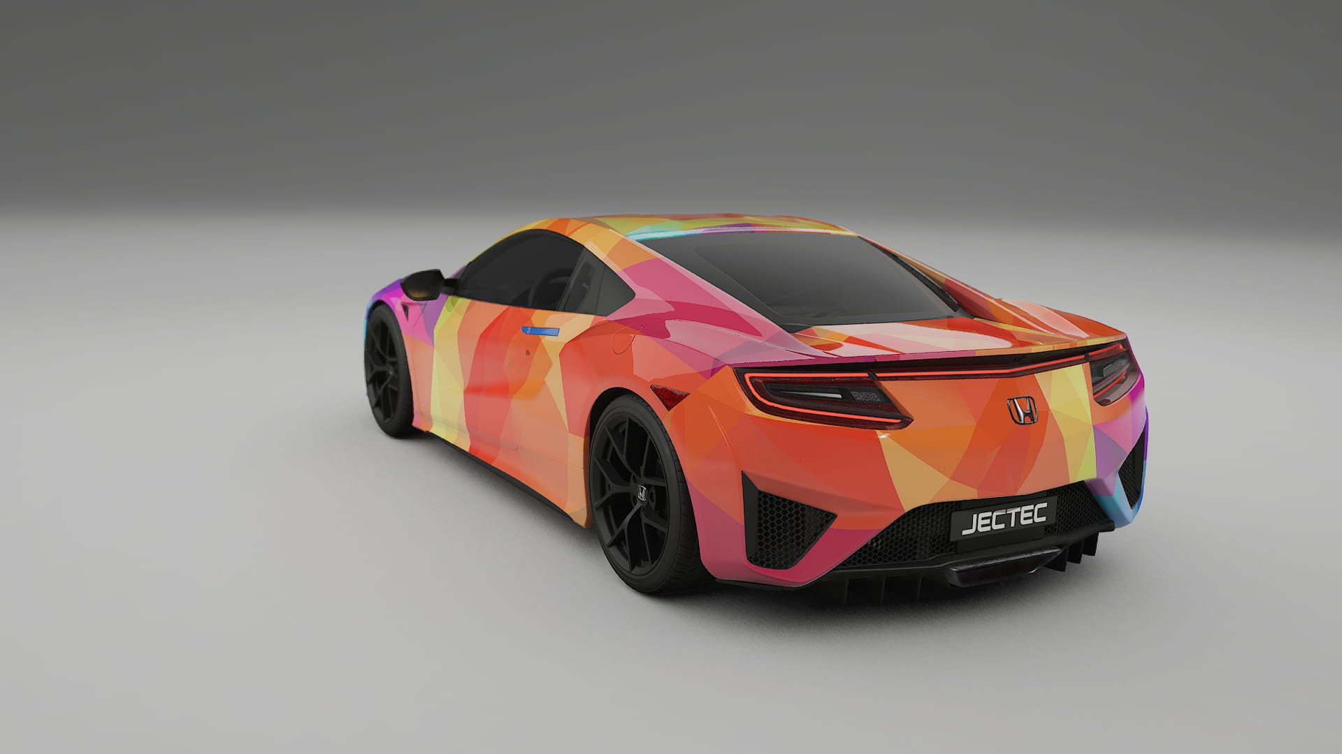 Honda NSX prefacelift pre-LCI VECTOR VIBE – Suunniteltu Wrap PPF -sarja tulostettavasta polyuretaanikalvosta