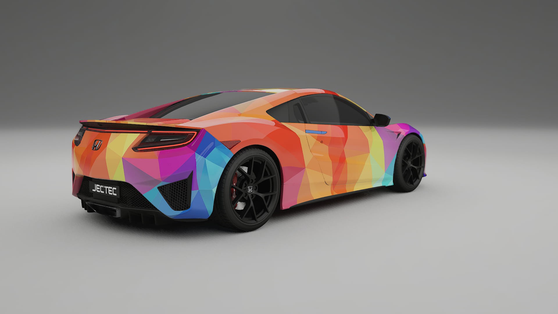 Honda NSX prefacelift pre-LCI VECTOR VIBE – Suunniteltu Wrap PPF -sarja tulostettavasta polyuretaanikalvosta