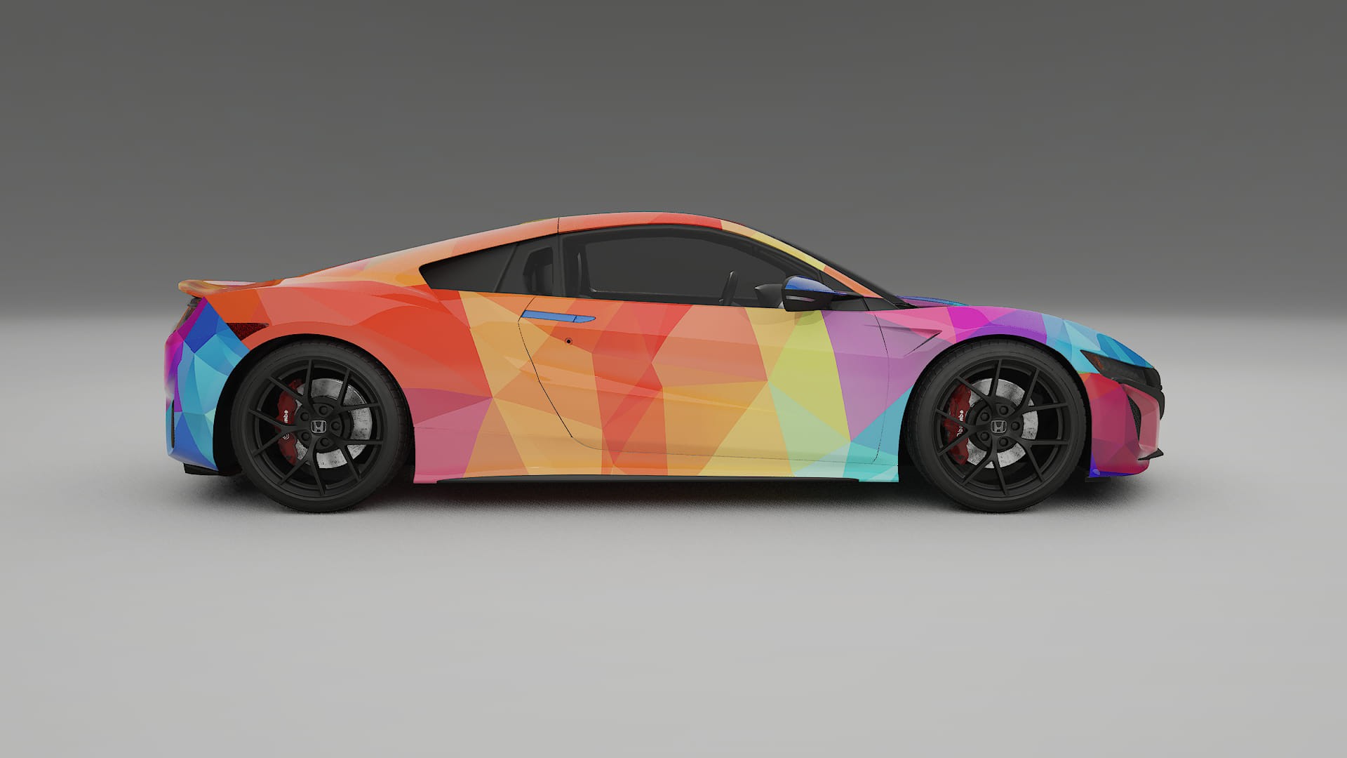 Honda NSX prefacelift pre-LCI VECTOR VIBE – Suunniteltu Wrap PPF -sarja tulostettavasta polyuretaanikalvosta