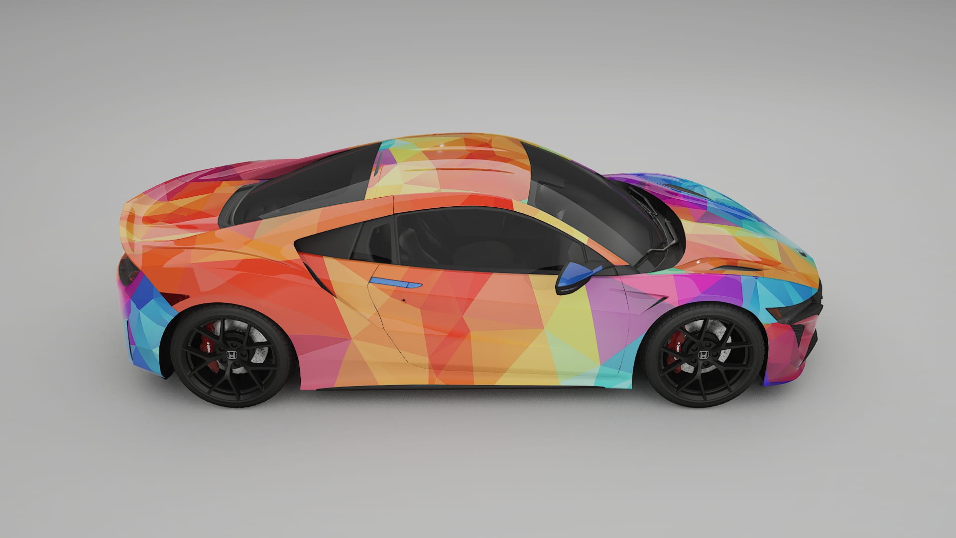 Honda NSX prefacelift pre-LCI VECTOR VIBE – Suunniteltu Wrap PPF -sarja tulostettavasta polyuretaanikalvosta