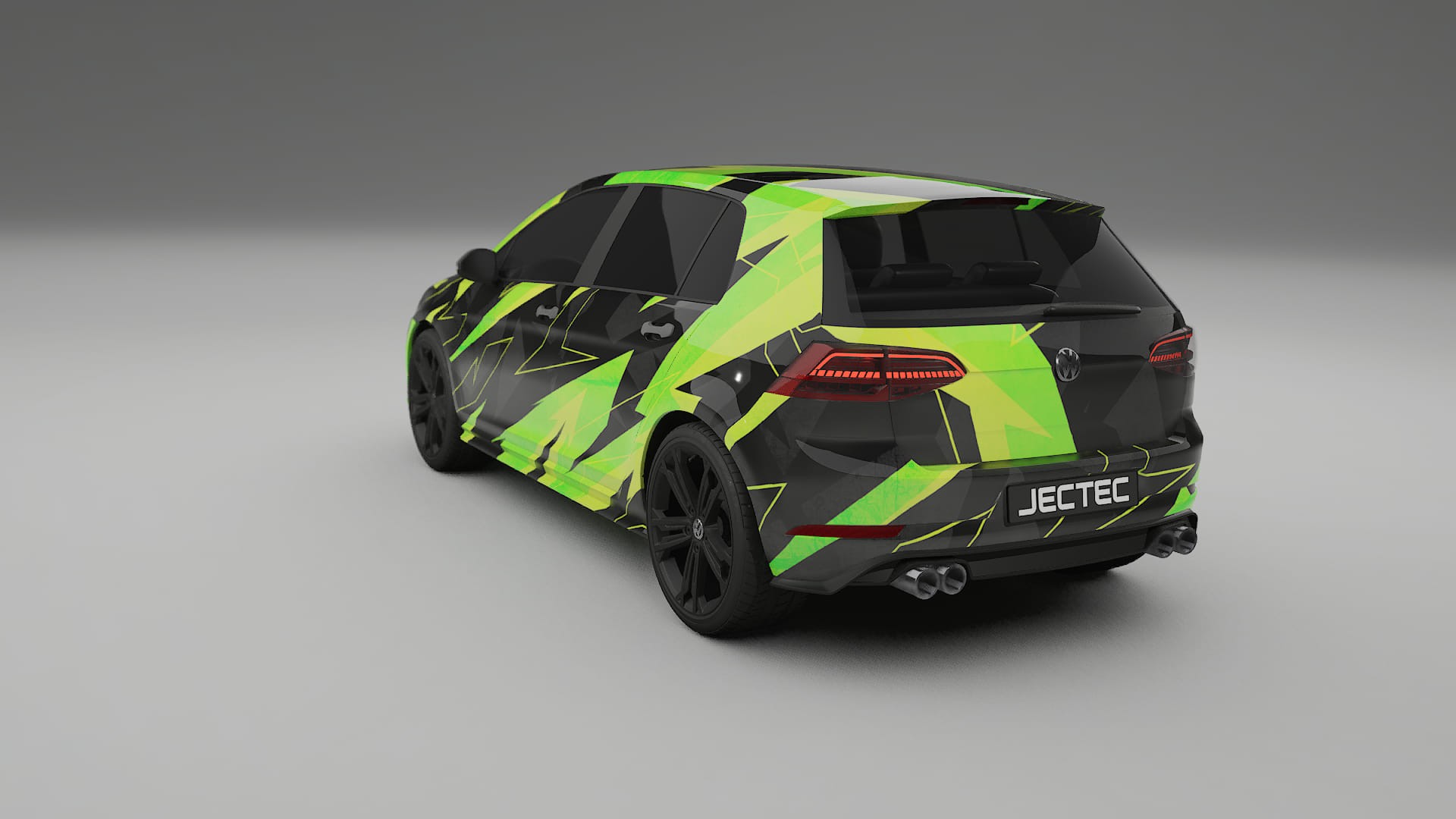 VW Golf Mk7 NINJA TURTLES – Suunniteltu Wrap PPF -sarja tulostettavasta polyuretaanikalvosta